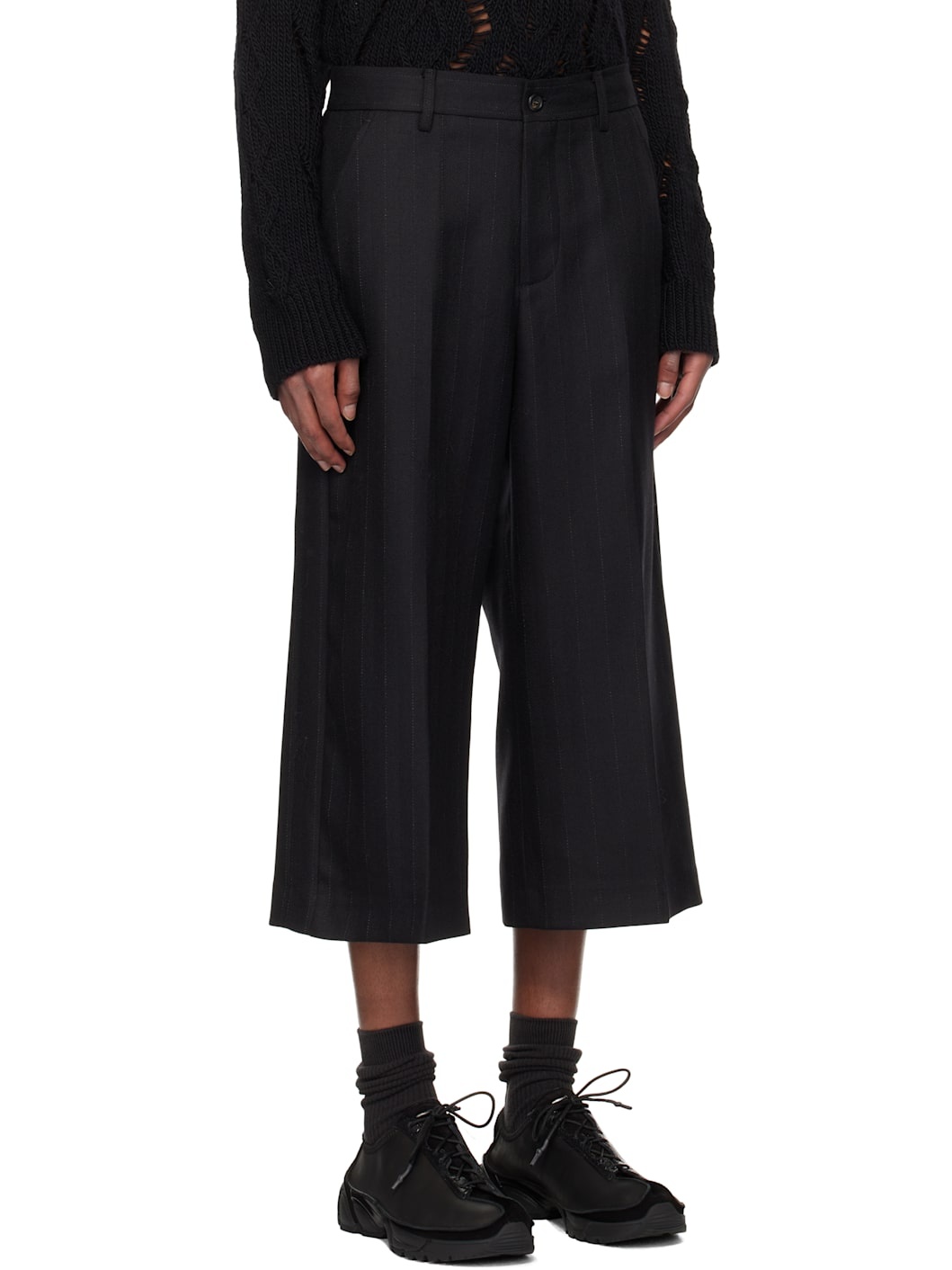 パンツ OUR LEGACY TUXEDO CAPRI Our Legacy - Tuxedo Capri Maitre D Black Wool