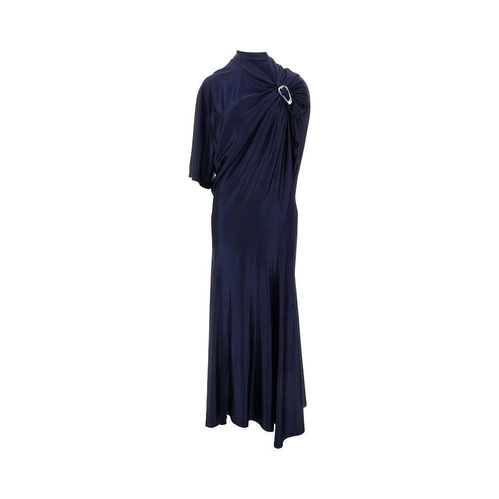 VISCOSE JERSEY DRESS WITH BUCKLE DETAIL - 1