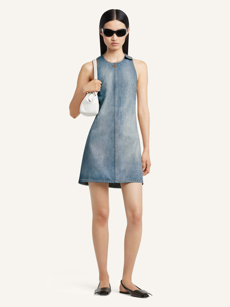 courrèges HERITAGE SLEEVELESS DENIM DRESS outlook
