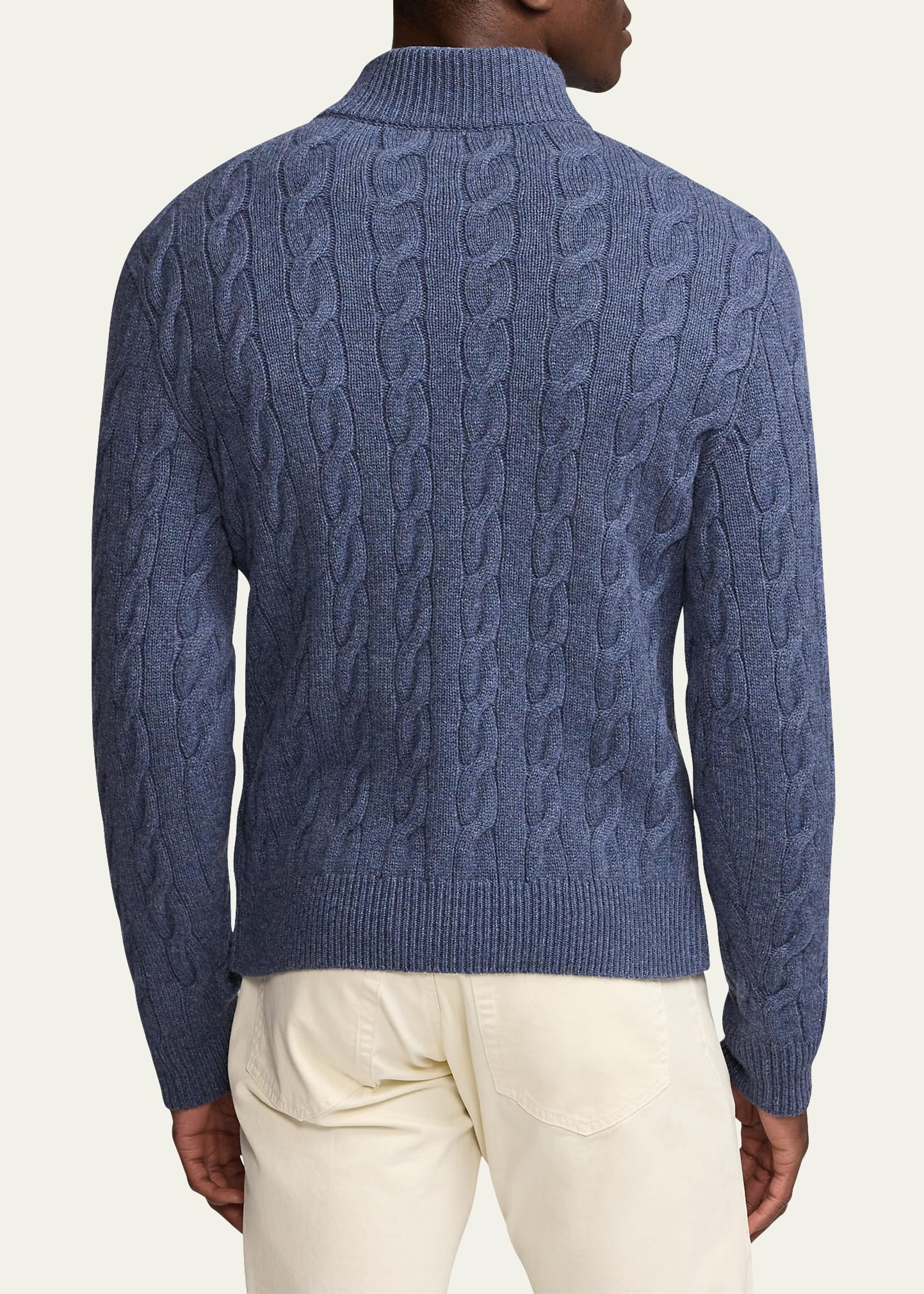 Men's Cashmere Cable-Knit Sweater - 3