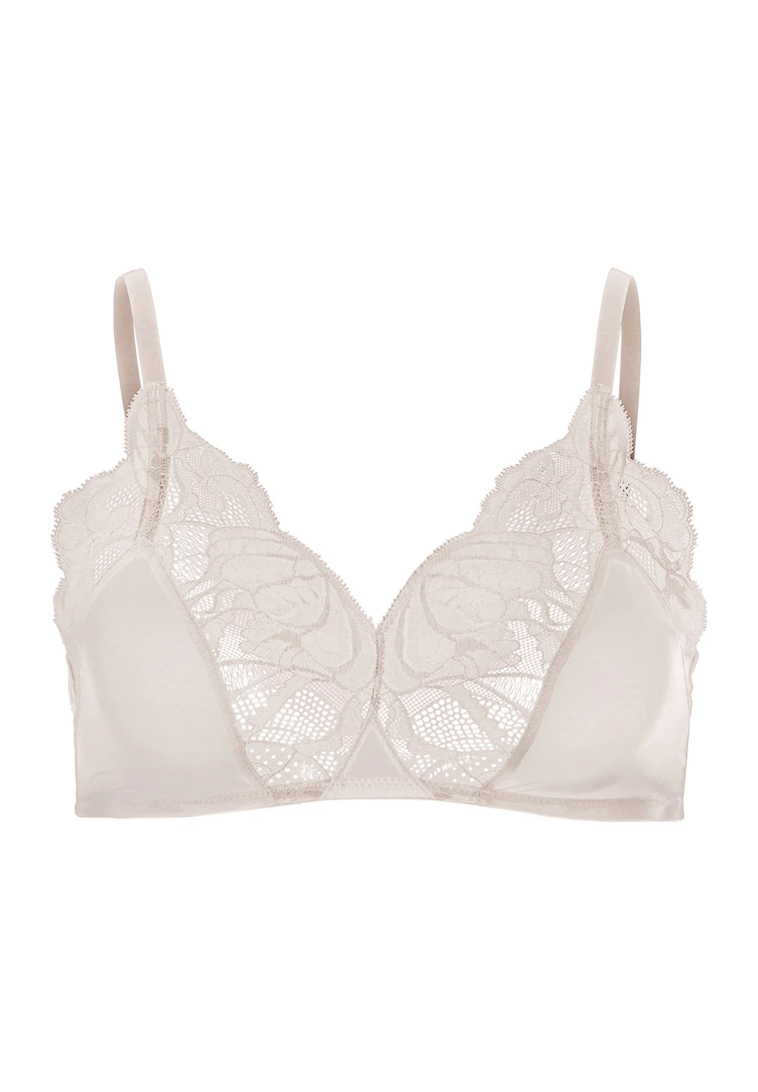 Lysia Lace Trim Soft Cup Bra - 1