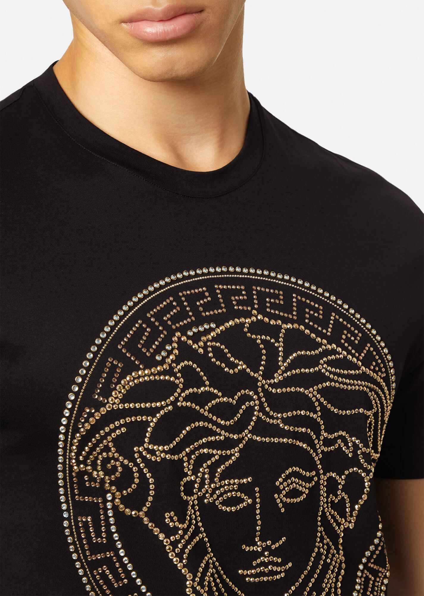 Embellished Medusa Logo T-Shirt - 5