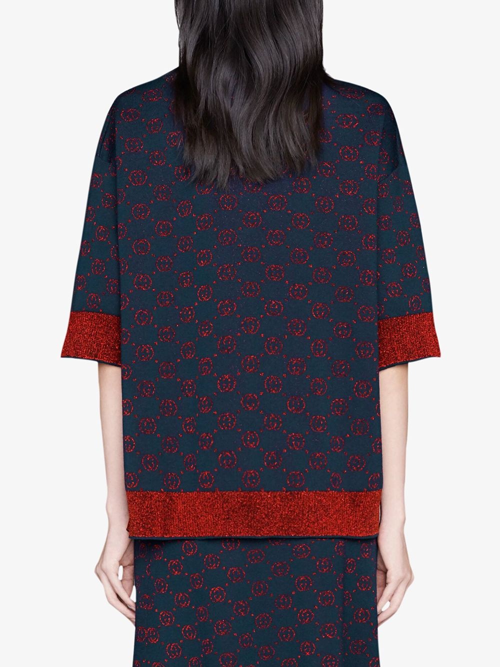 Interlocking G jacquard-knit top - 4