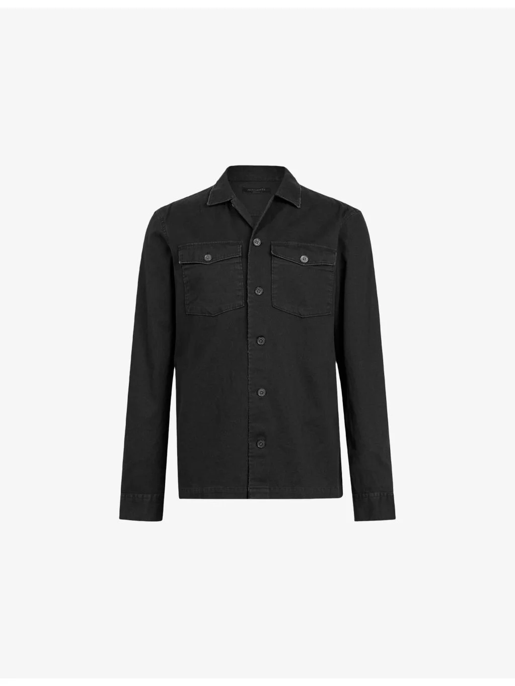 Spotter patch-pocket slim-fit cotton overshirt - 1