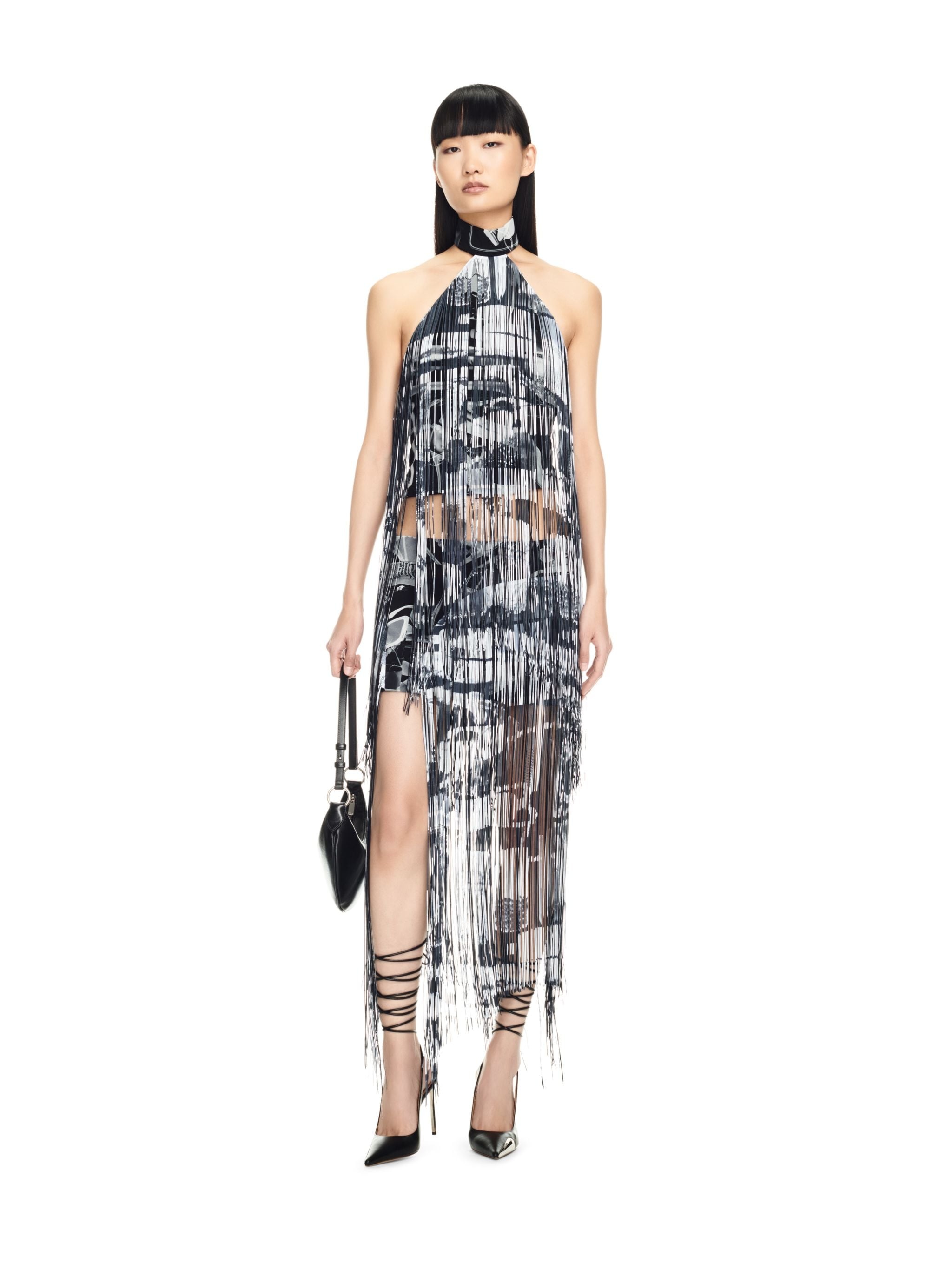 Xray Fringed Mini Skirt - 2