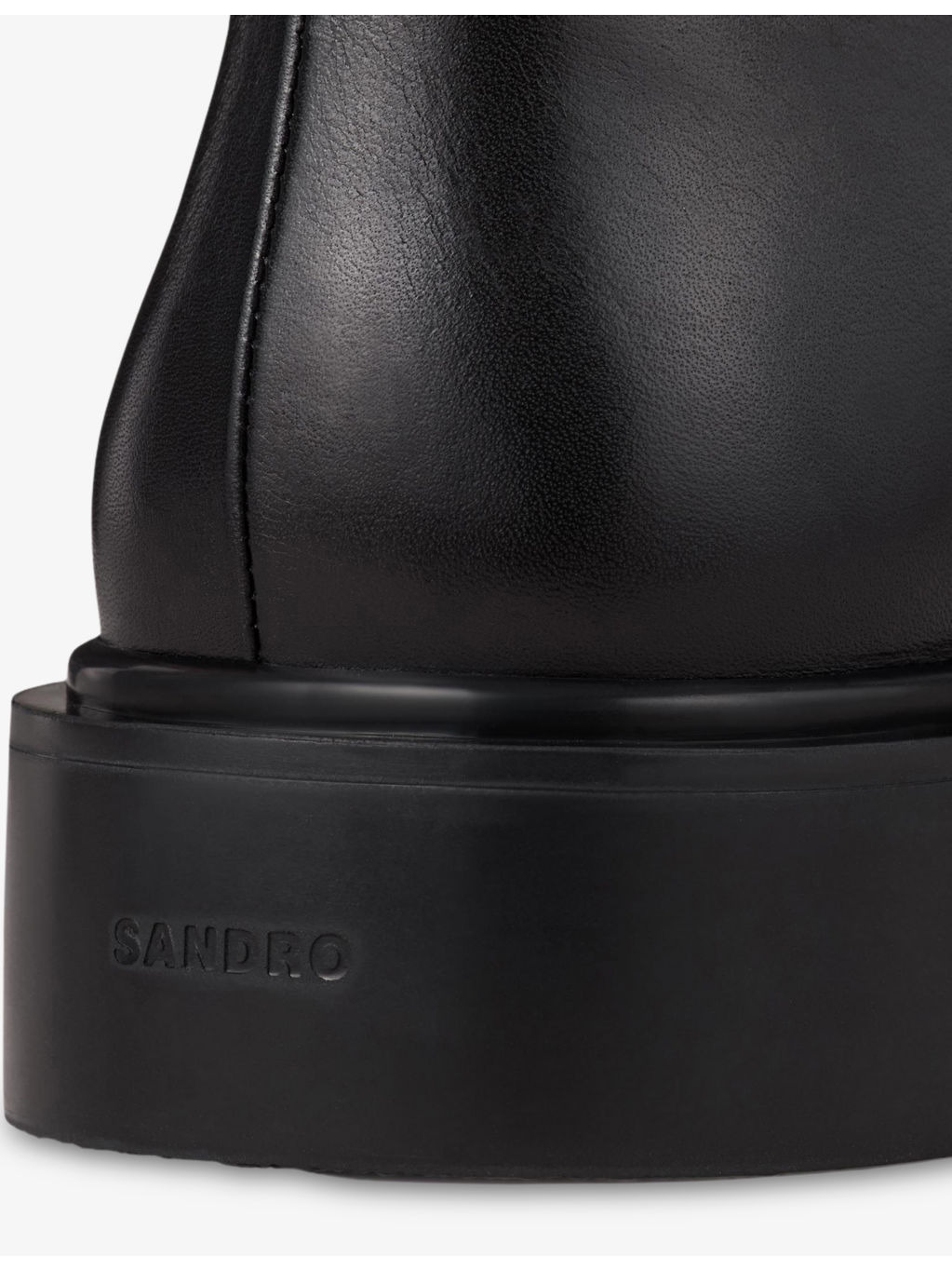 Flat Leather Ankle Boots - 4