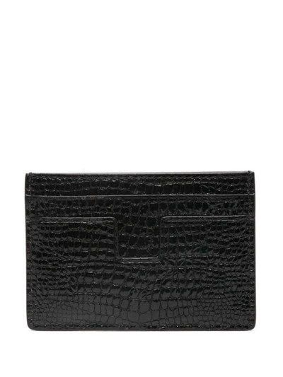 TOM FORD lizard-skin effect cardholder outlook