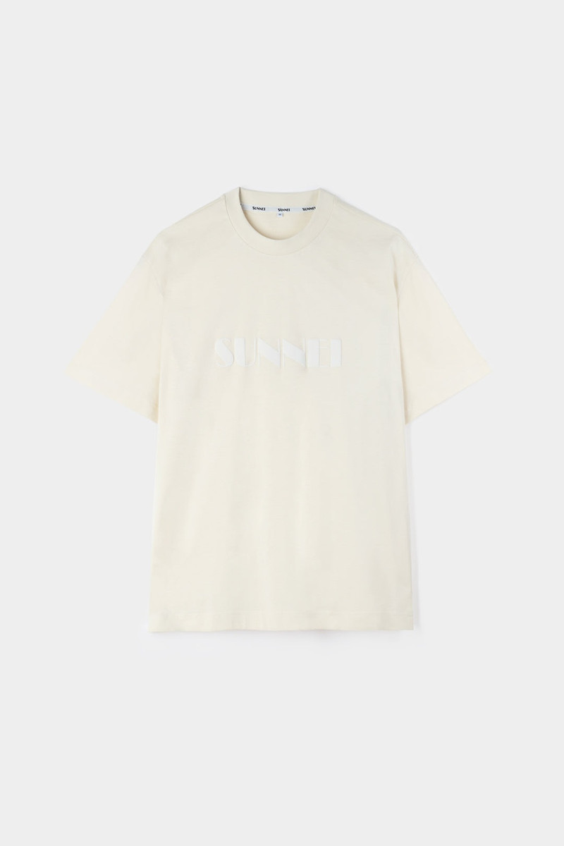 BIG LOGO T-SHIRT / beige 1