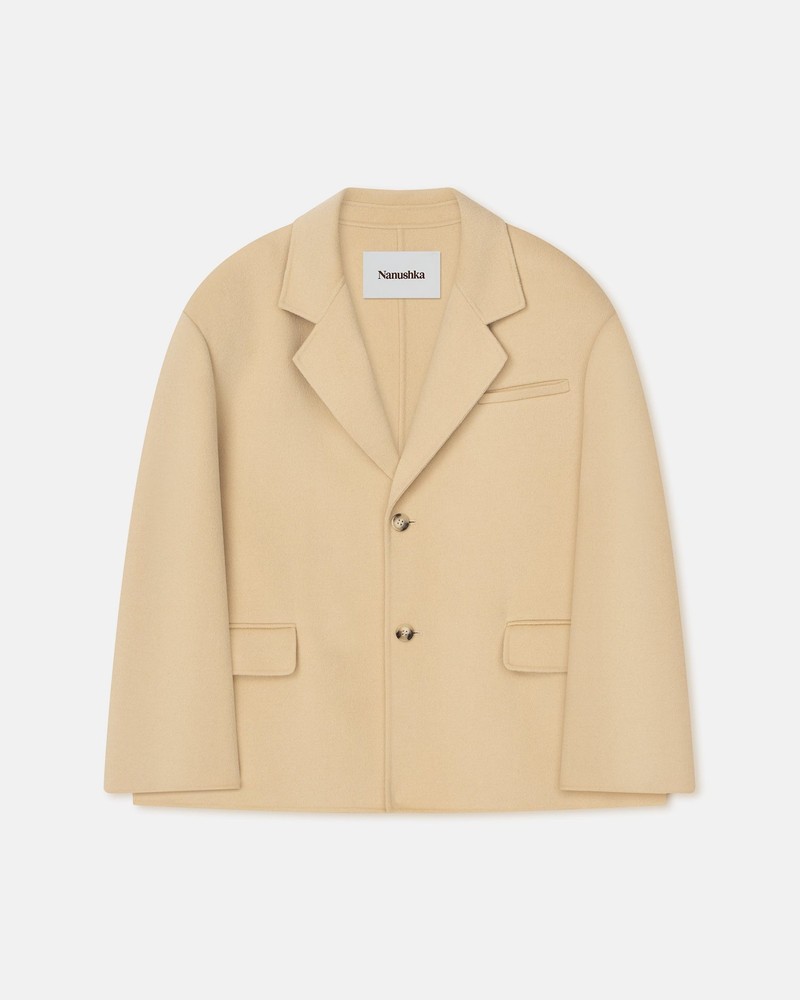 Double Wool And Silk Blend Blazer 4