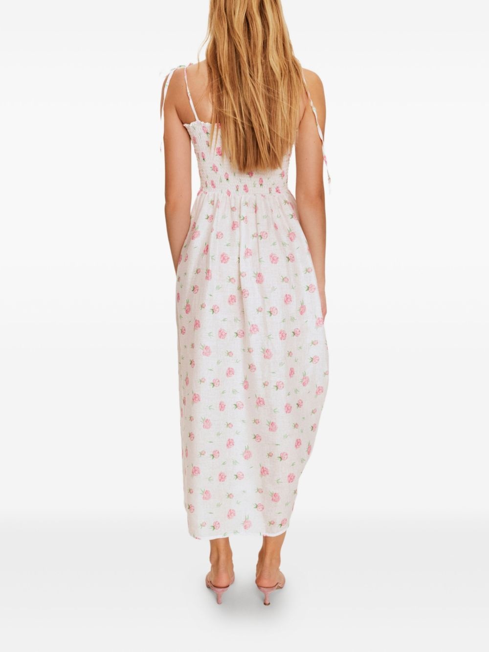 floral-print midi dress - 3