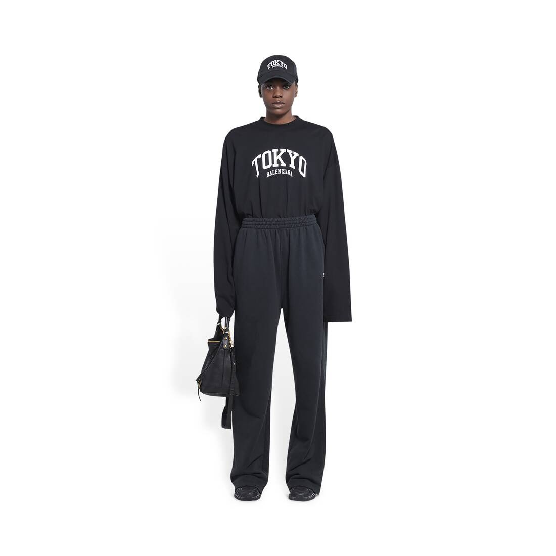 Women's Political Campaign Jogging Pants in Black - 2