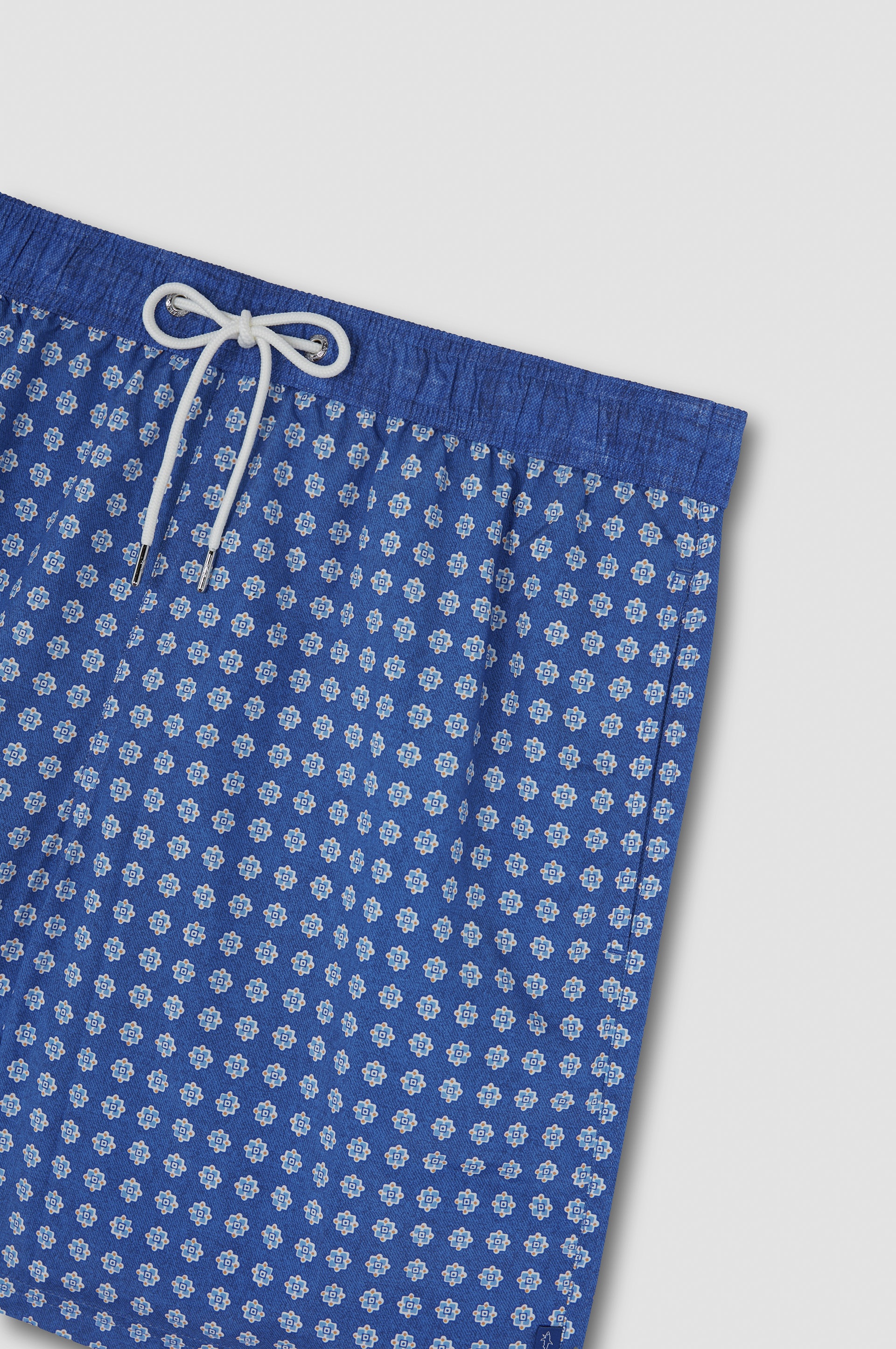 SWIM SHORTS WITH ALLOVER MICRO-PRINT - 5