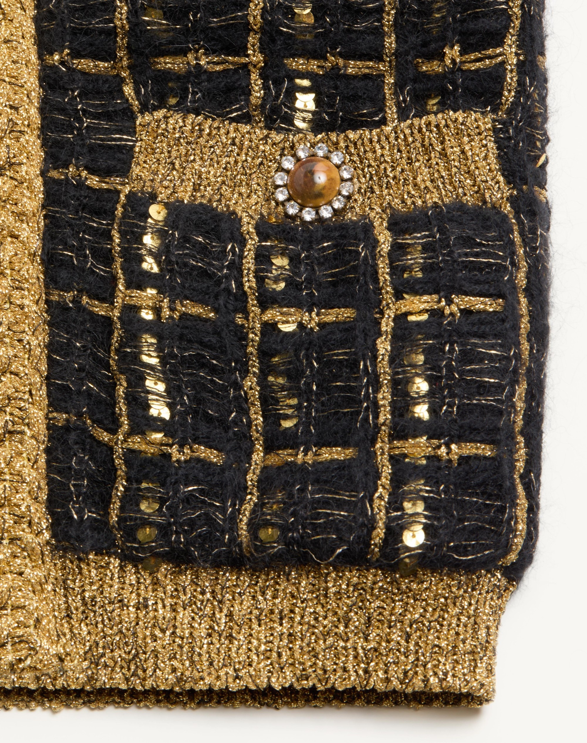 MOHAIR AND SEQUIN KNIT JACKET - 9