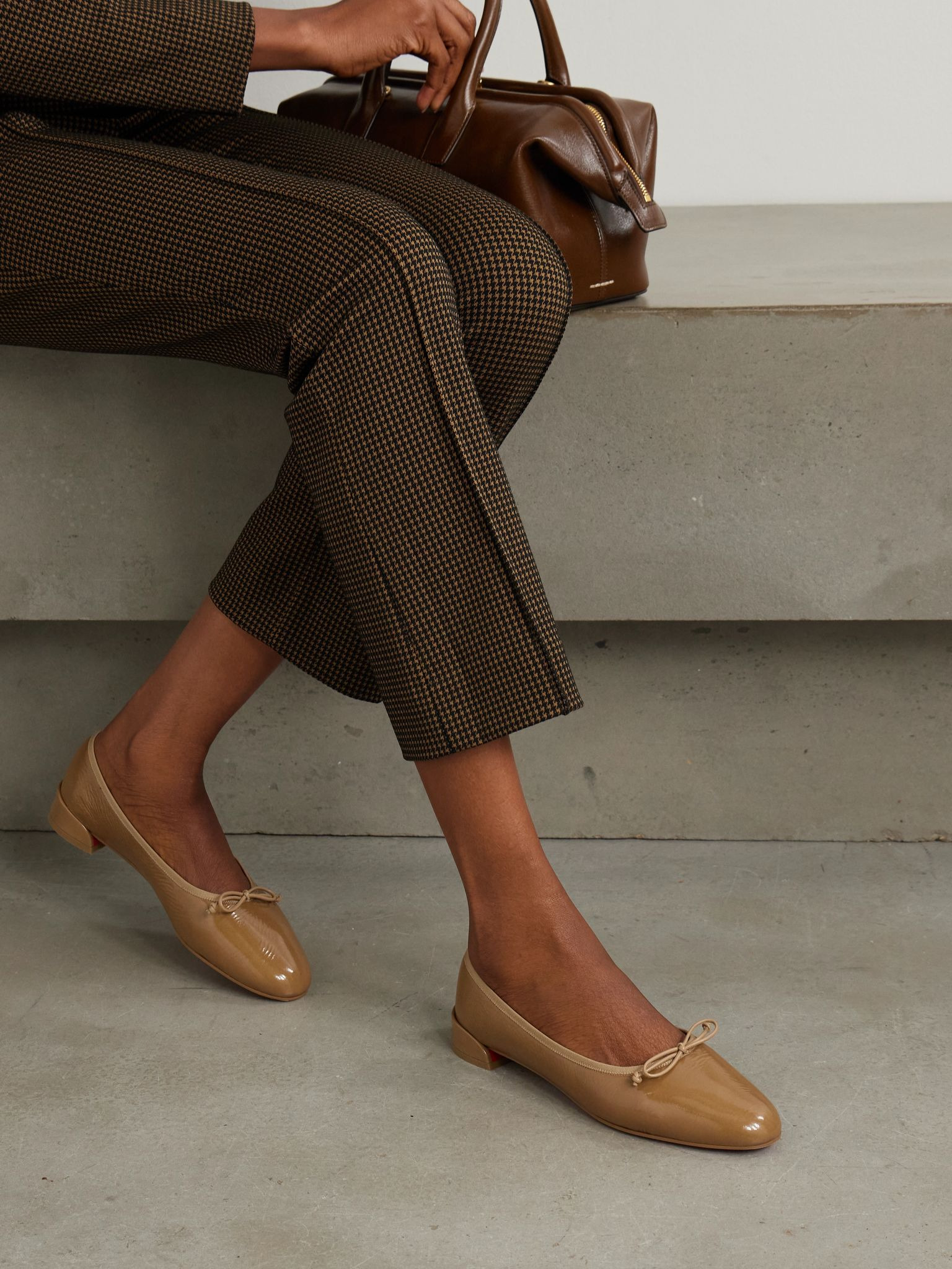 Sweetie Jane patent-leather flats Sand - 2