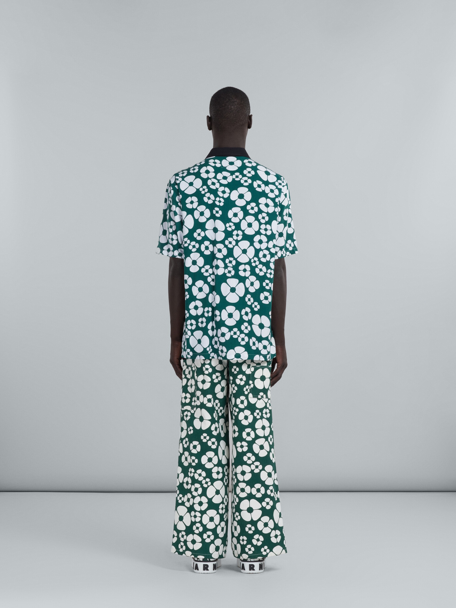 MARNI X CARHARTT WIP - GREEN FLORAL TROUSERS - 3