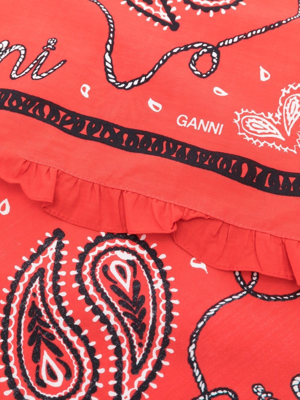 ruffled bandana scarf - 4