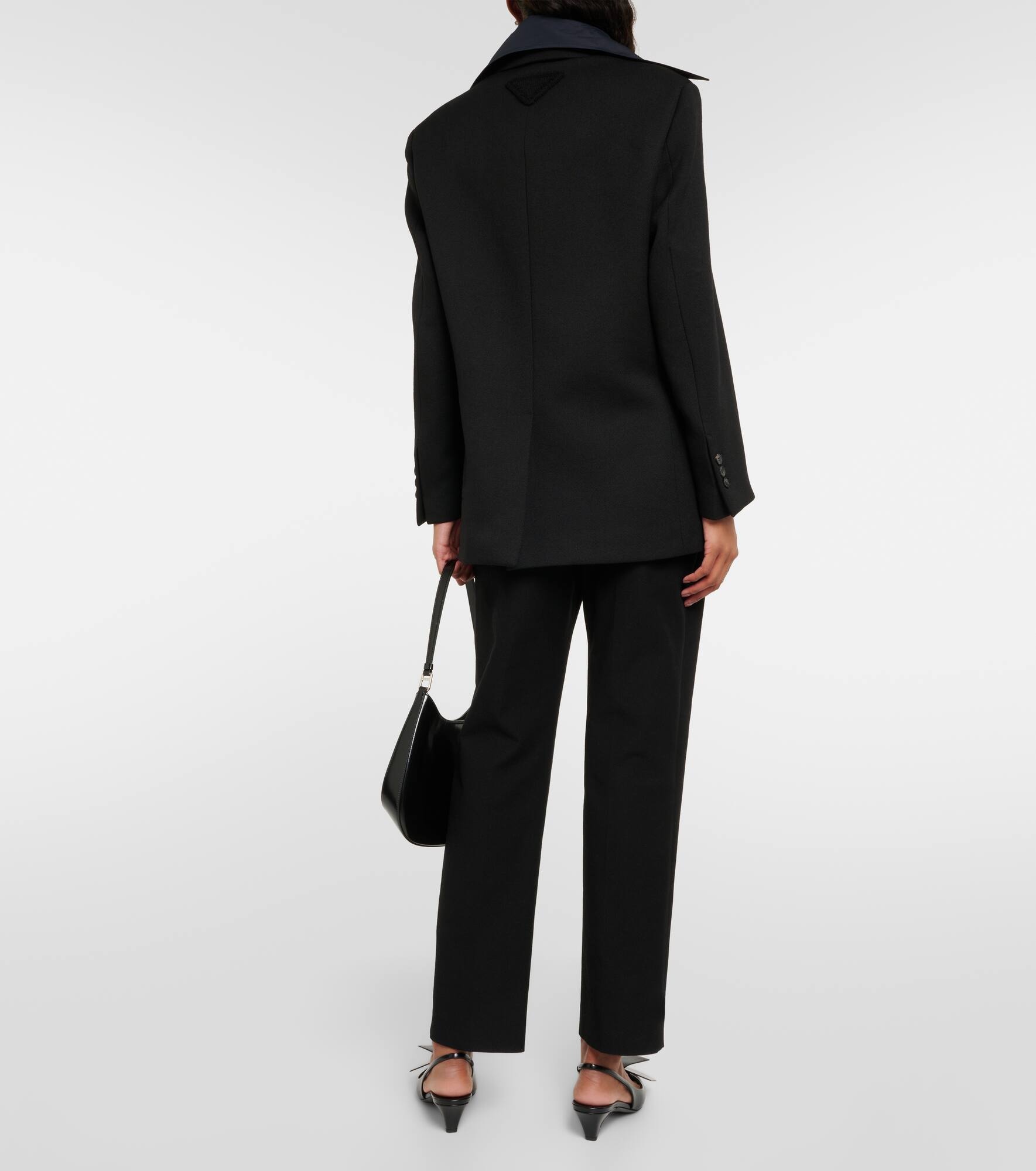 Wool gabardine blazer - 3