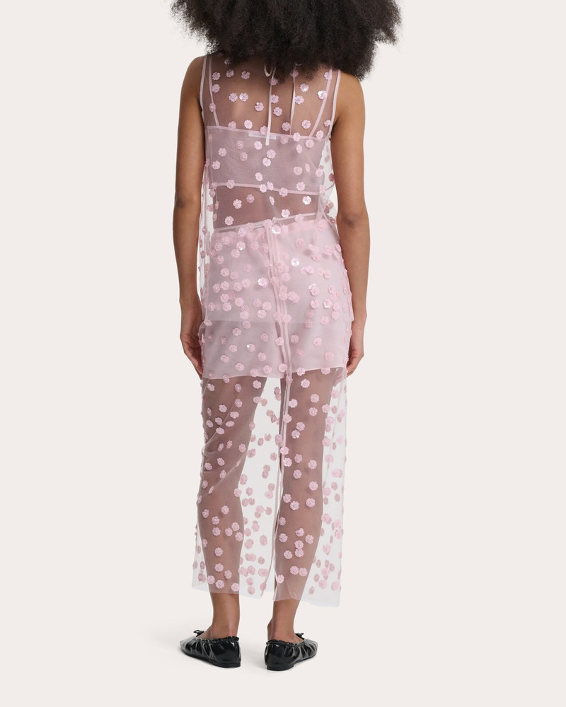 CECILIE BAHNSEN Utania Floral Sequin Sheer Tulle Sleeveless Top outlook