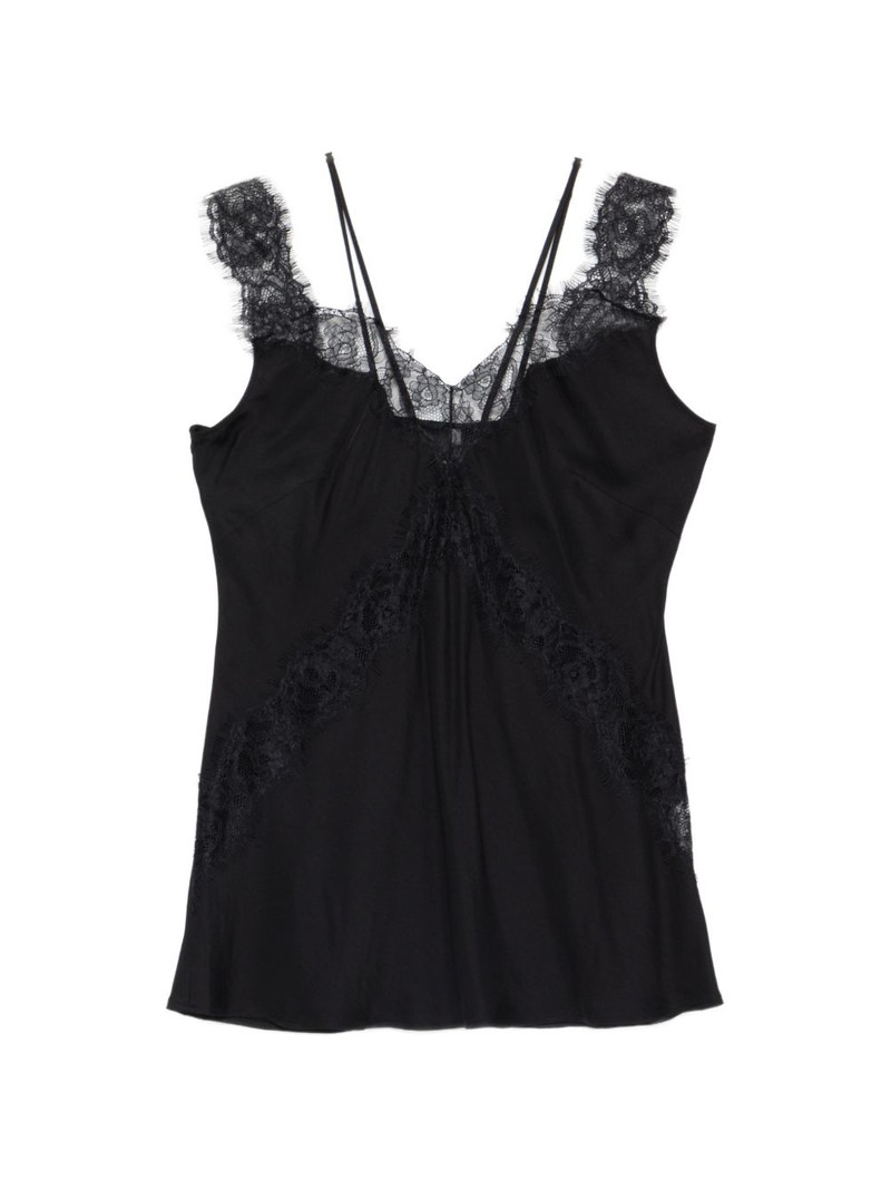 lace-trim top 1