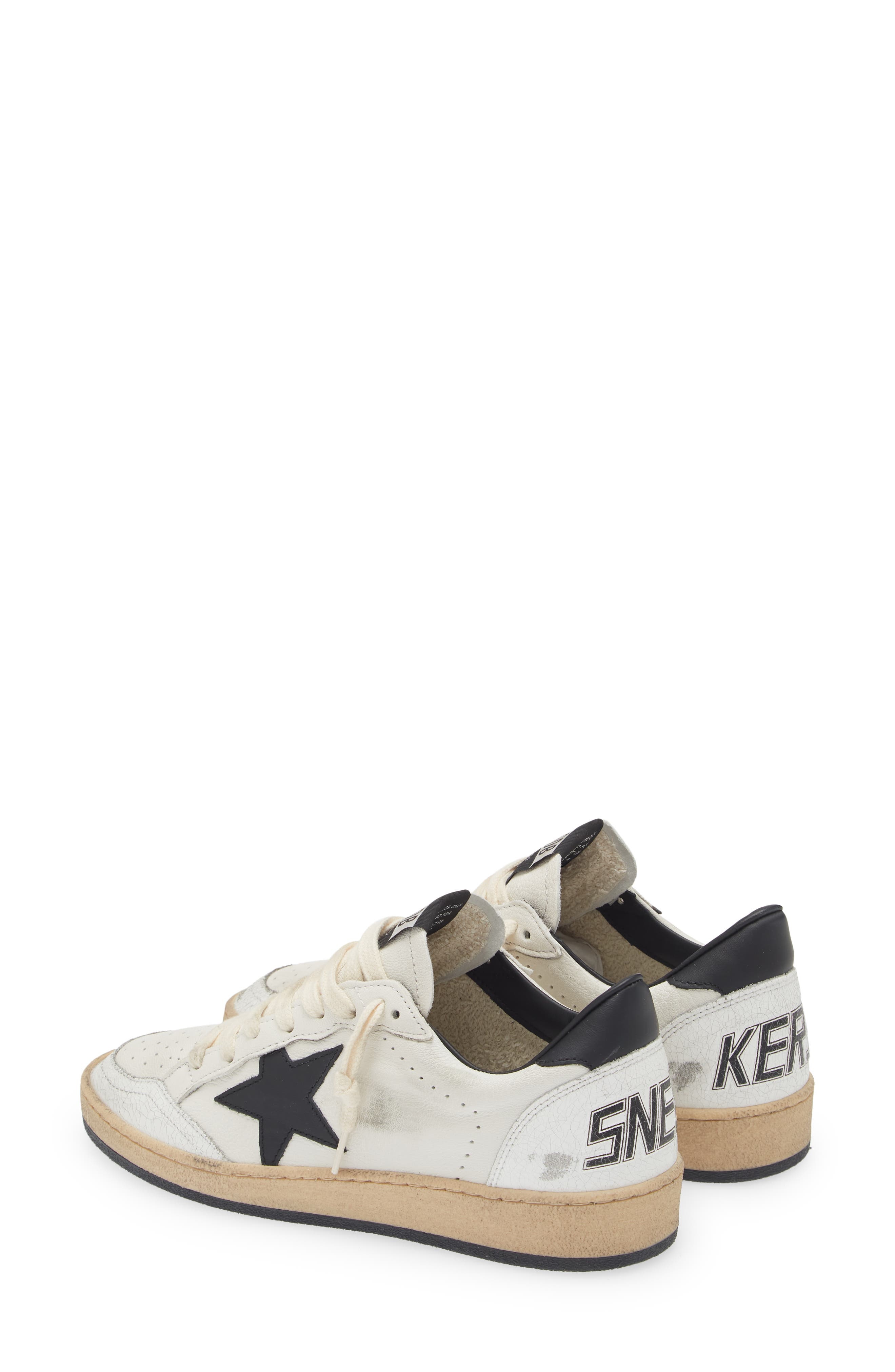 Golden Goose Ball Star Sneaker in White/Black at Nordstrom - 2