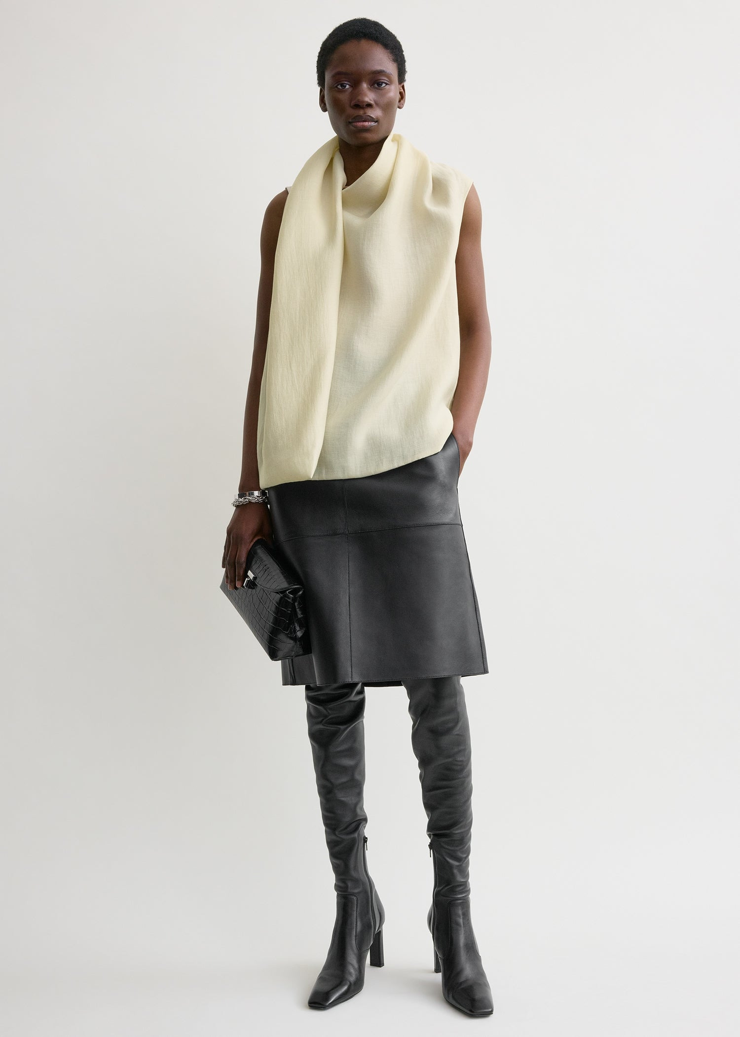 Scarf blouse ecru - 3
