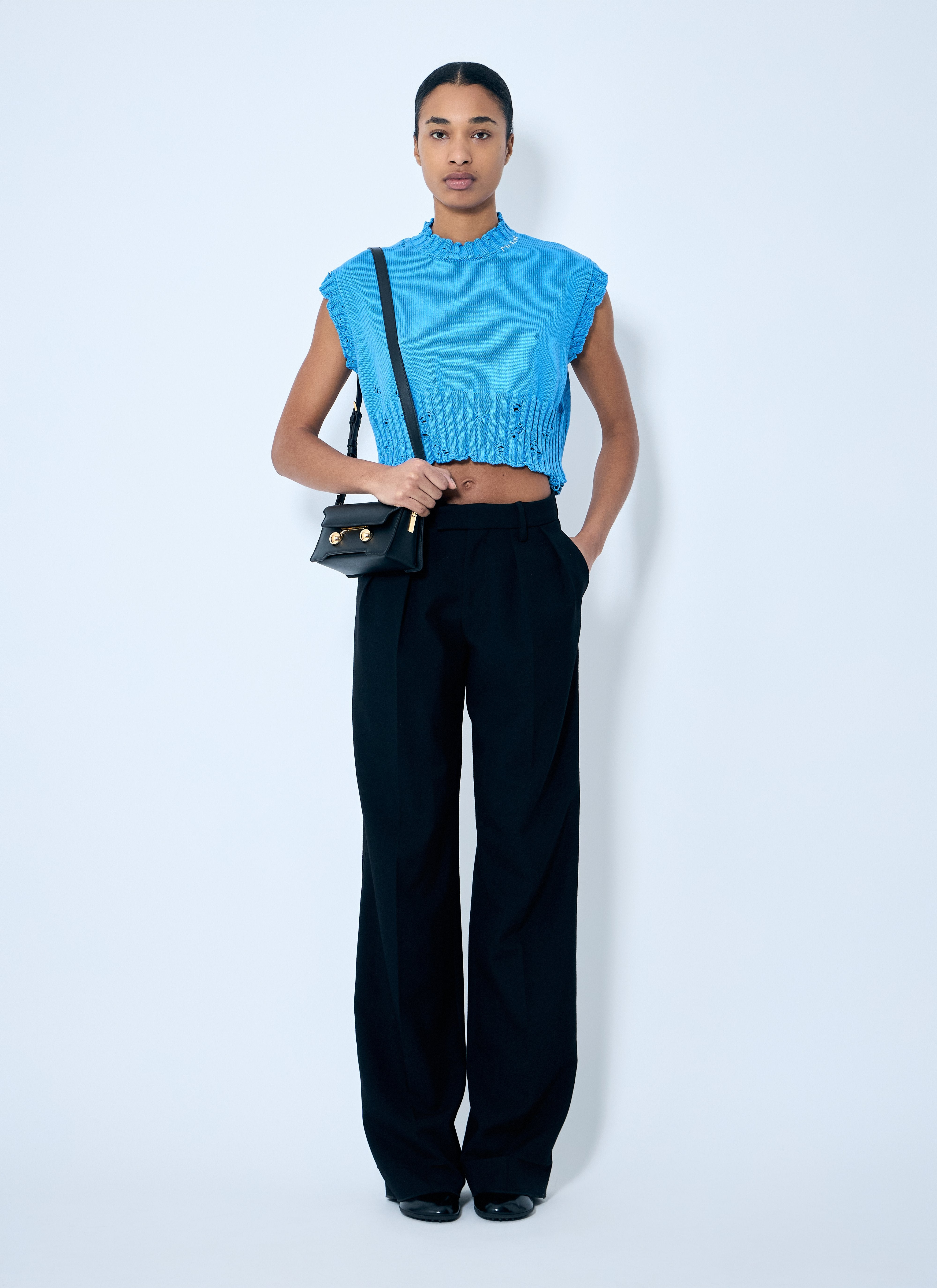 Marni Women Distressed Knit Vest - 2