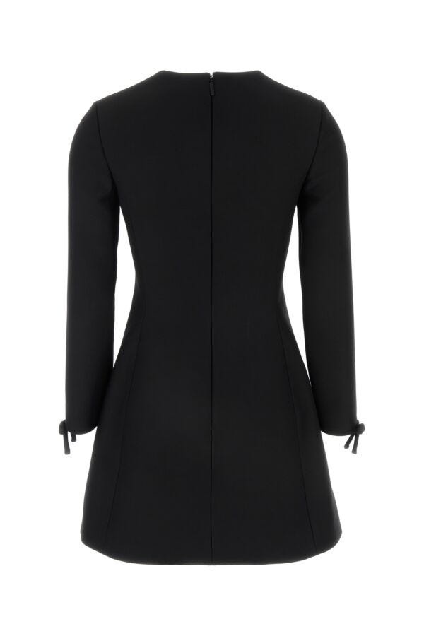 Black wool blend dress - 2