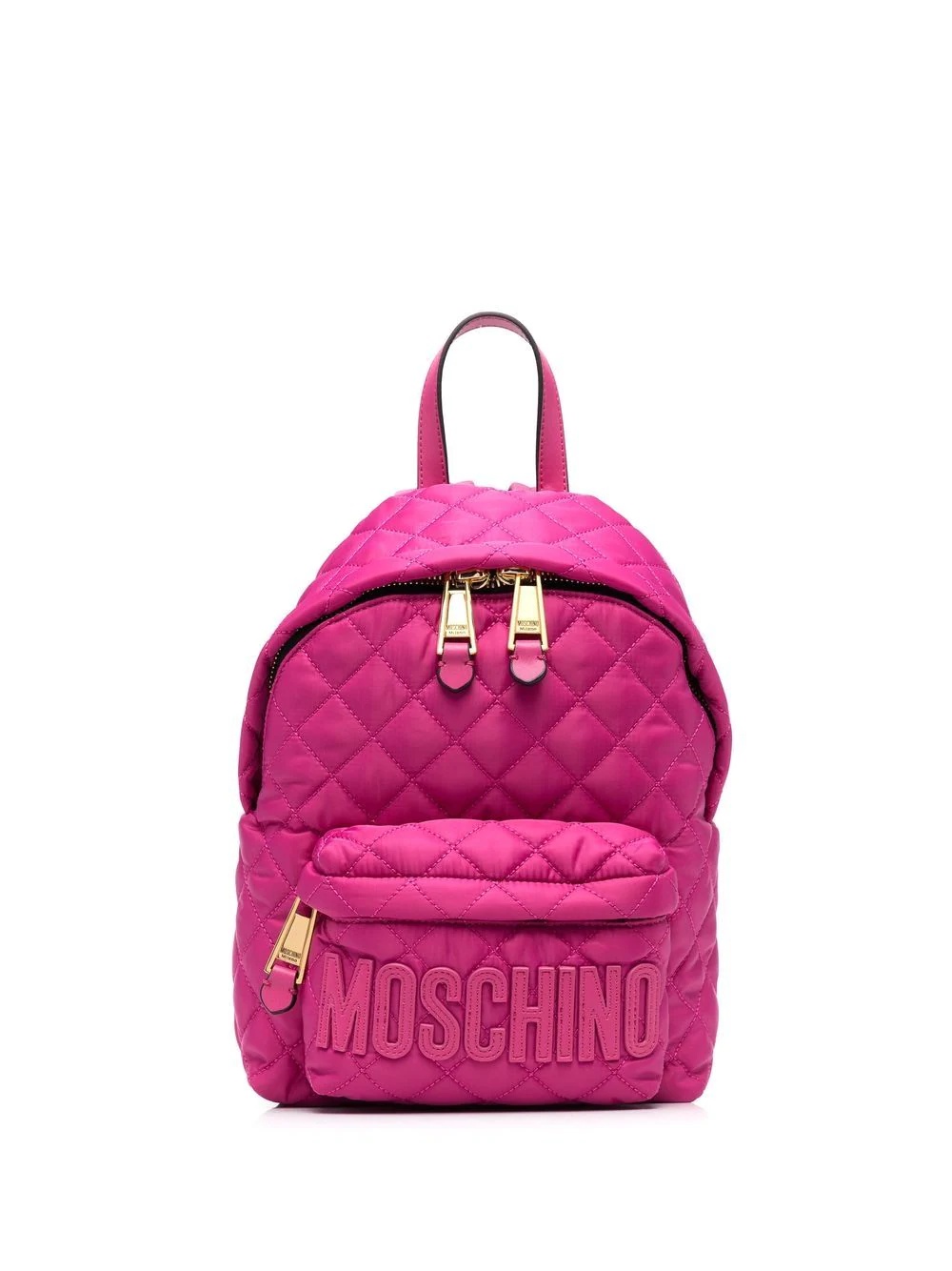 logo quilted backpack - 1