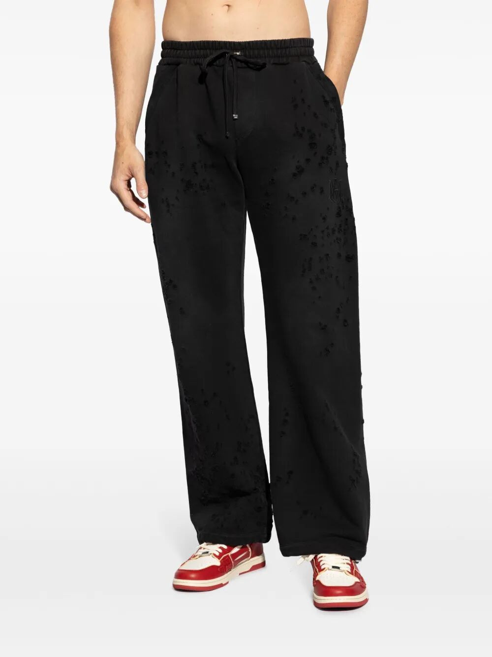 Amiri Men "Ma Shotgun Embroidered" Straight Sweatpant - 4