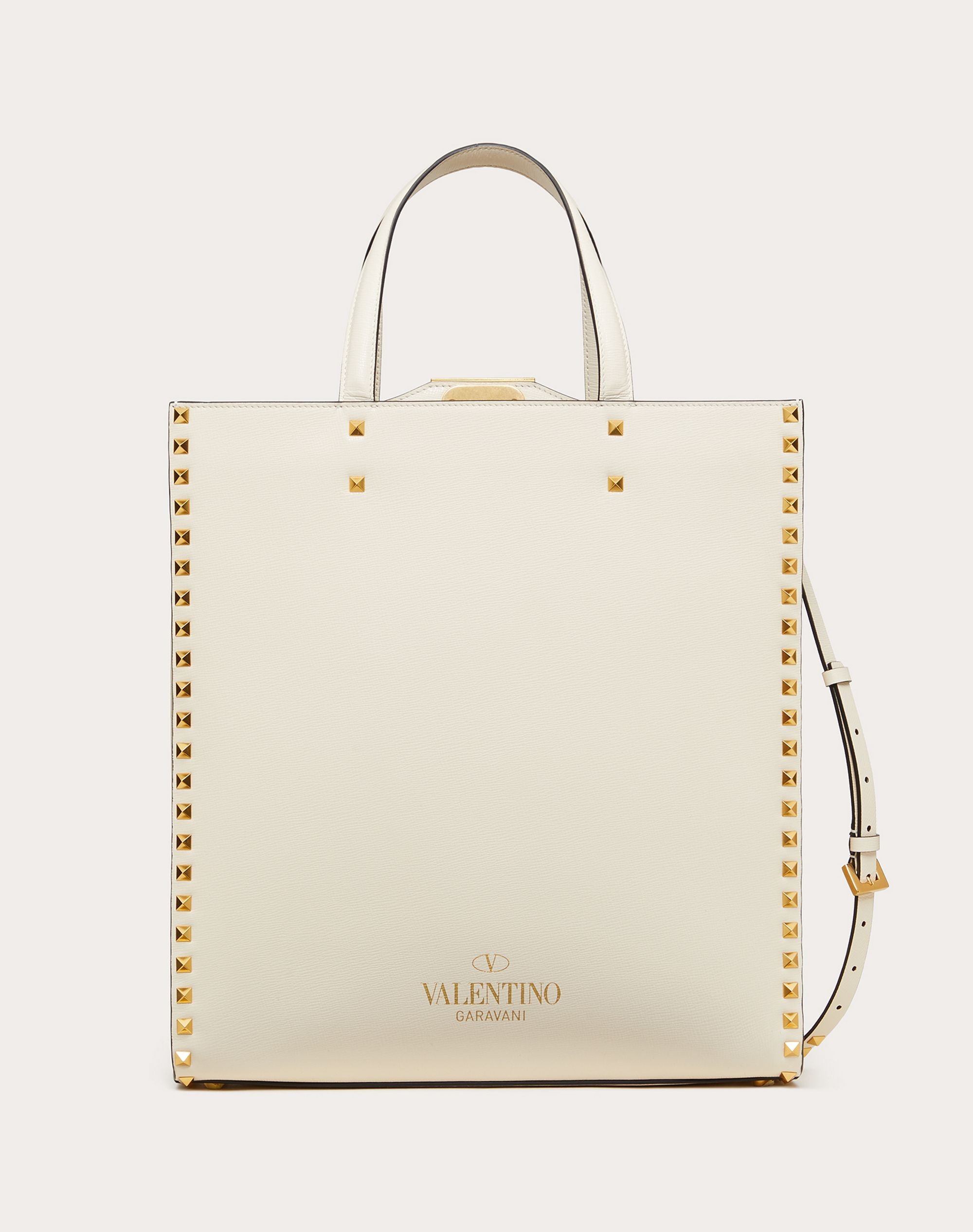 Rockstud Alcove Grainy Calfskin Tote Bag - 3