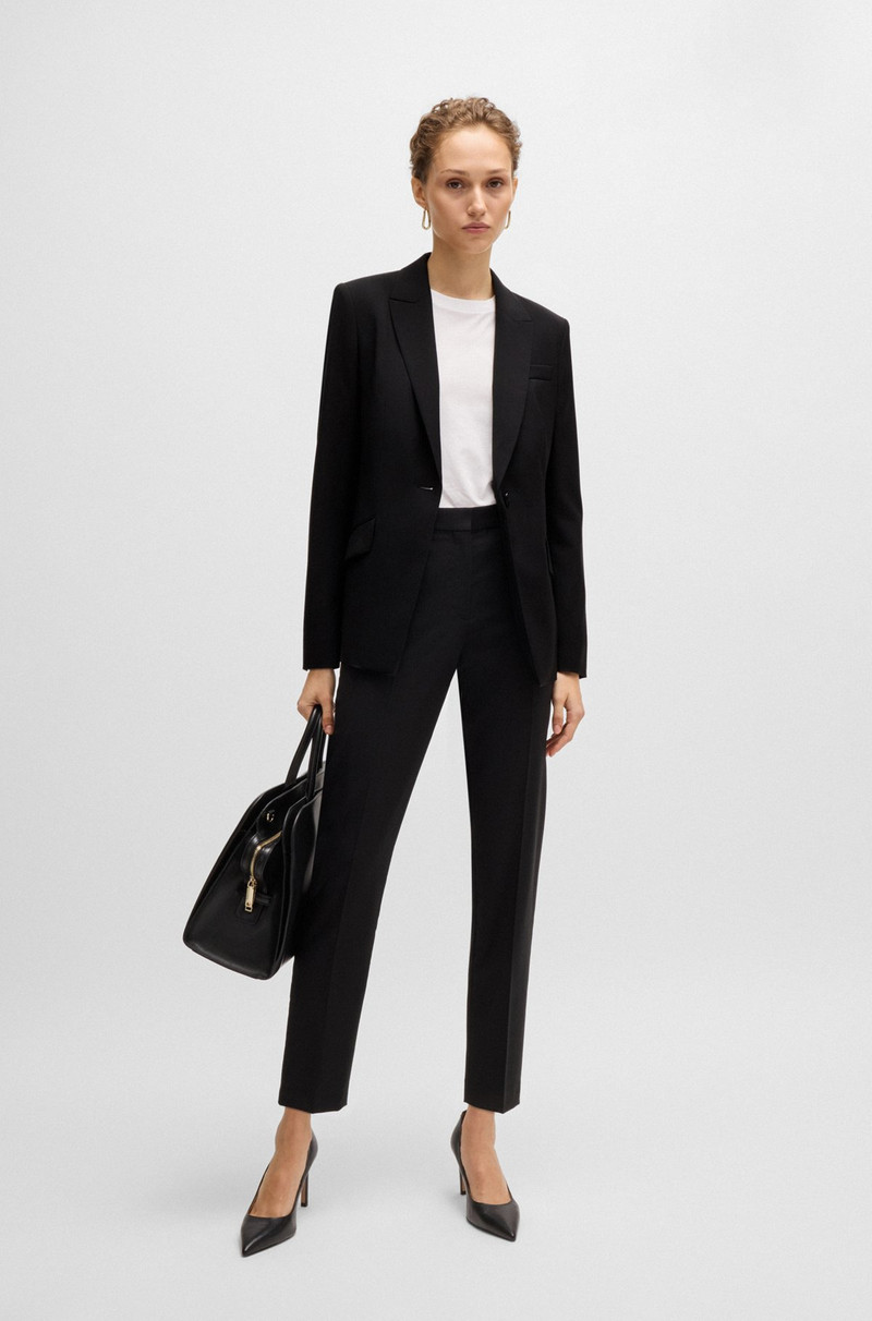 BOSS REGULAR-FIT JACKET IN VIRGIN WOOL WITH SLIT CUFFS outlook