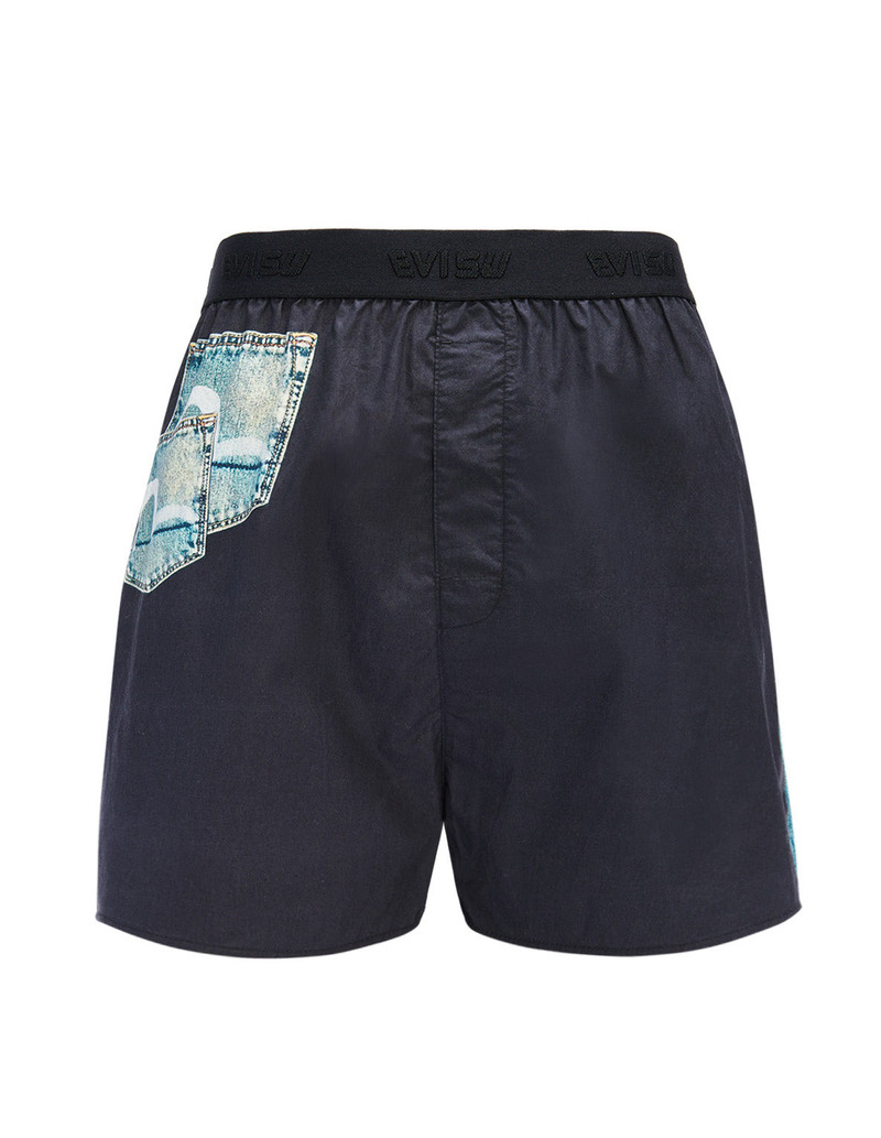DENIM JEANS PRINT BOXERS SHORTS 7