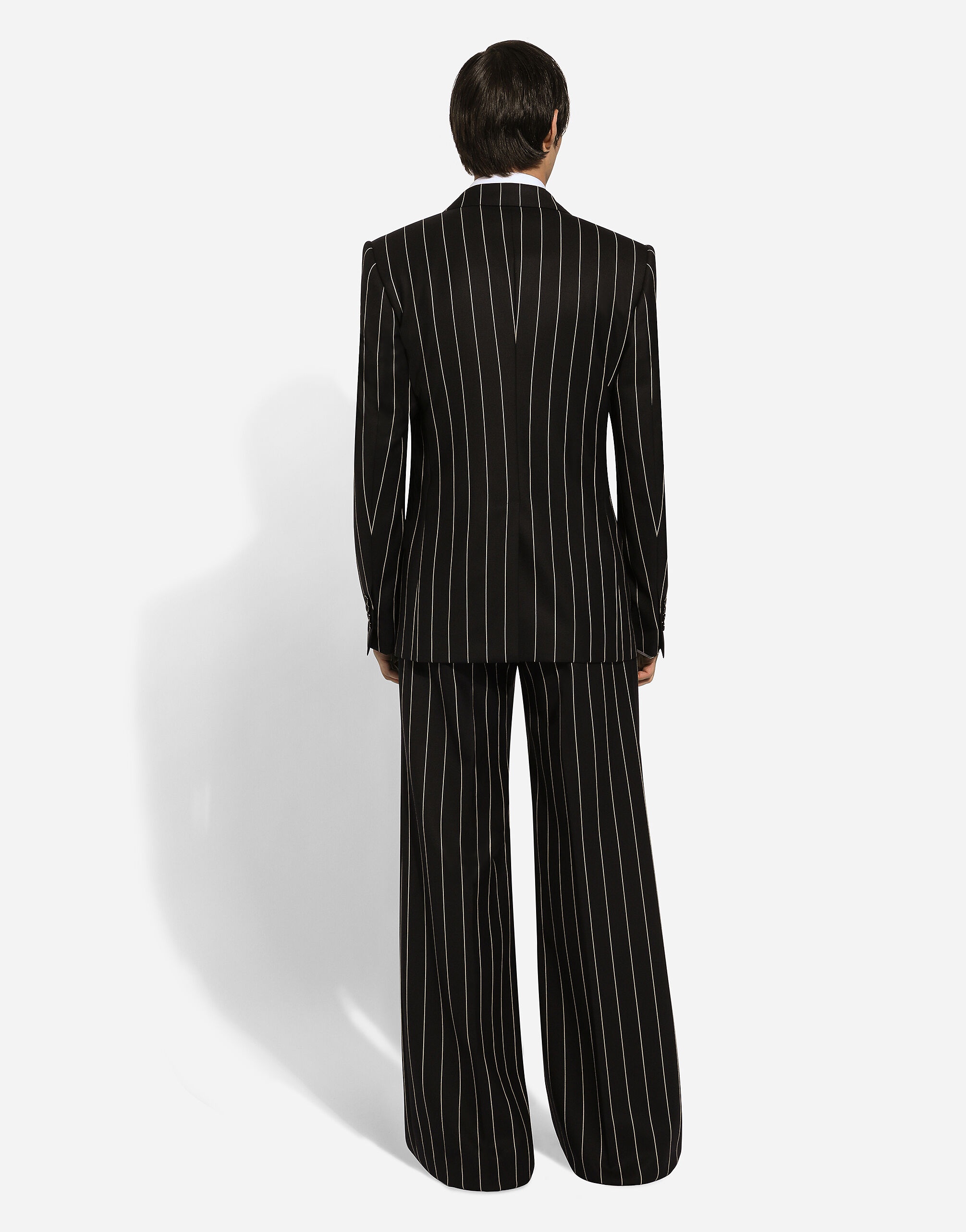 Double-breasted pinstripe Sicilia-fit jacket - 3