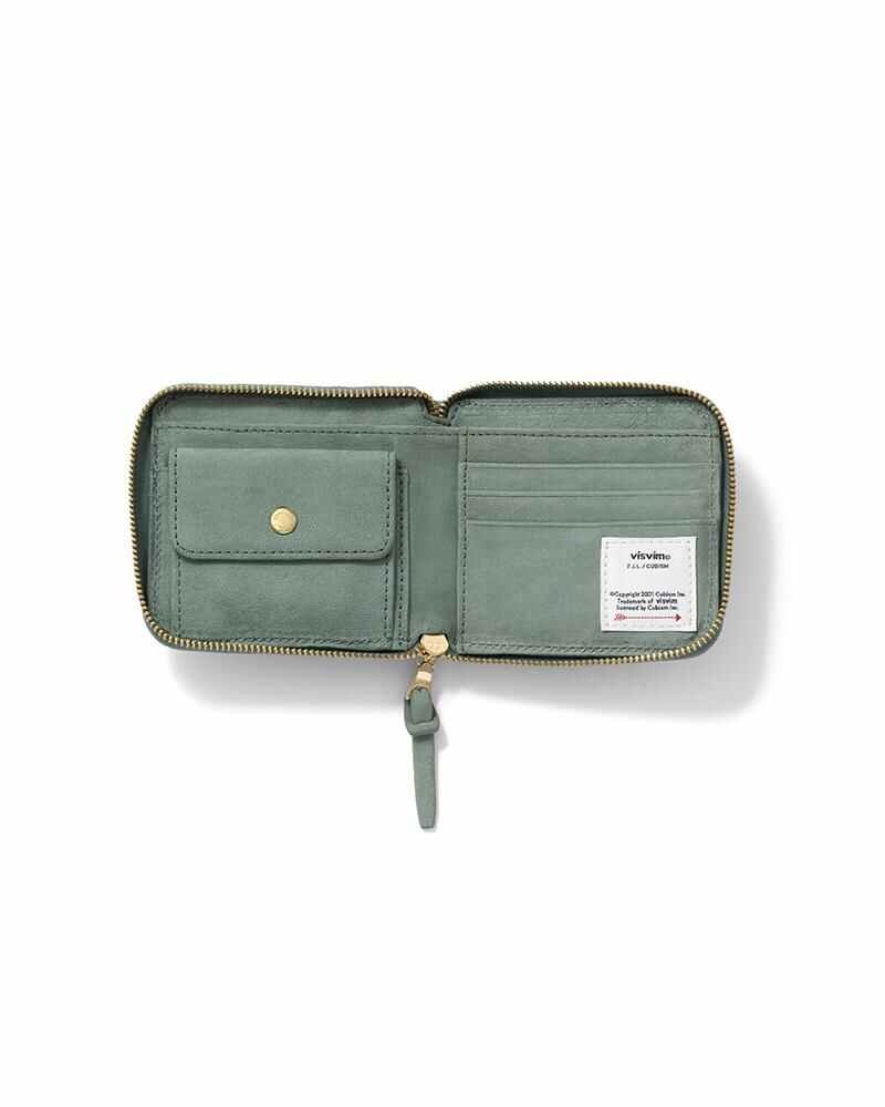 SUEDE BI-FOLD WALLET GREEN - 3