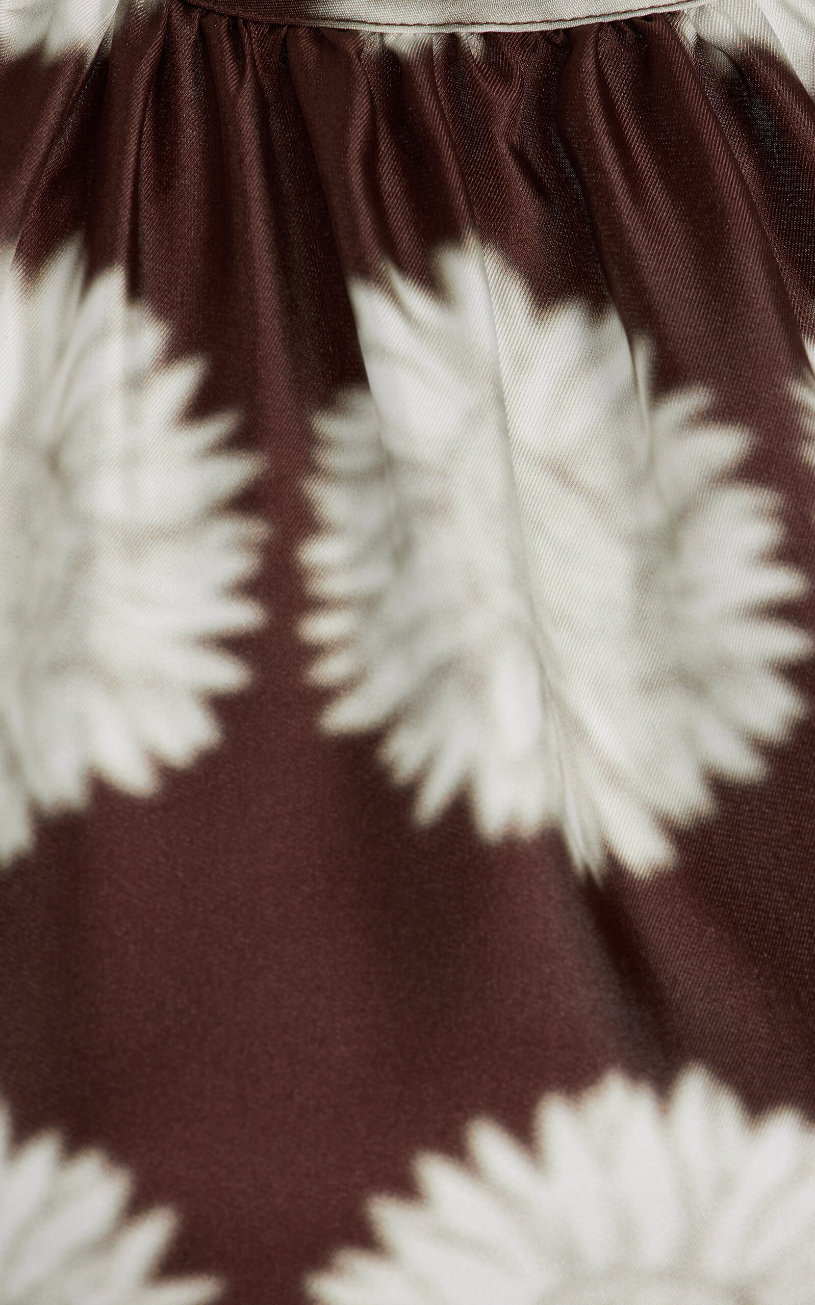 The Bello Floral-Print Silk Top brown - 5