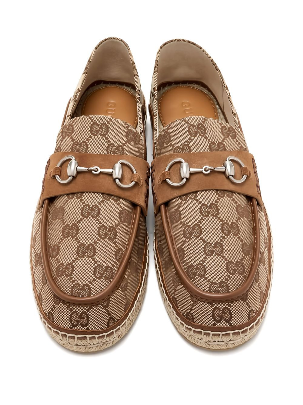 monogram-pattern horsebit espadrilles - 2