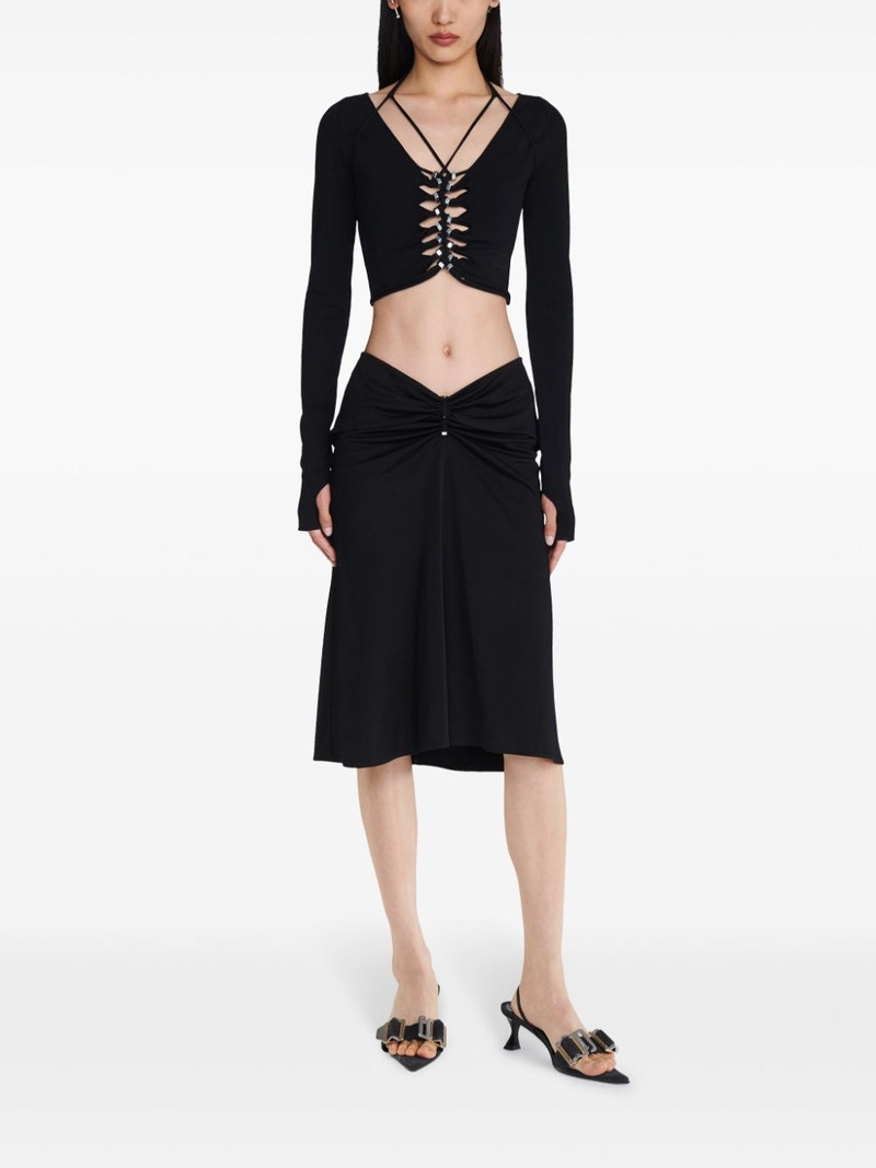 Dion Lee cut-out halterneck crop top outlook