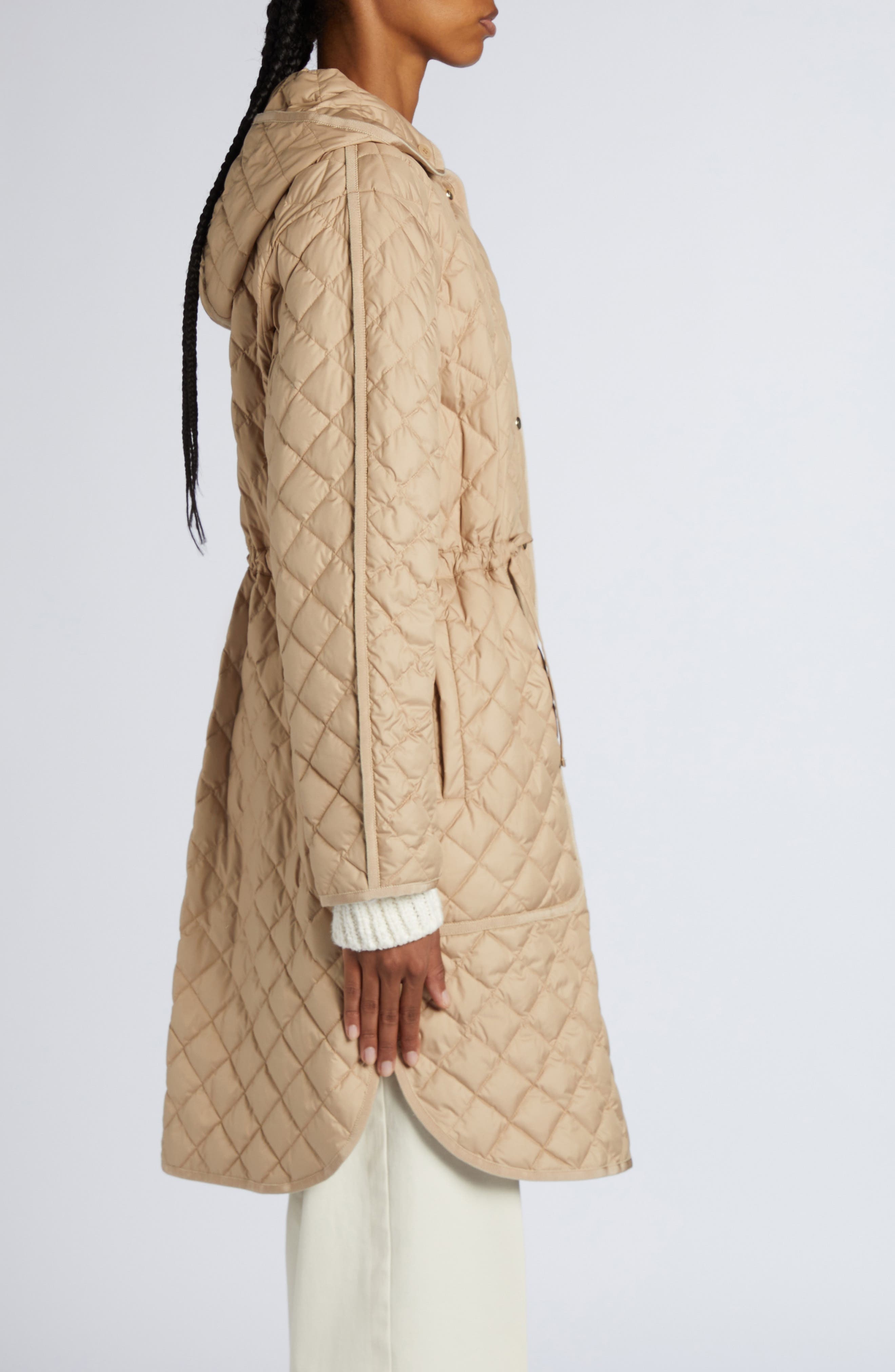 Moncler Etelan Down Long Parka in Beige at Nordstrom - 4