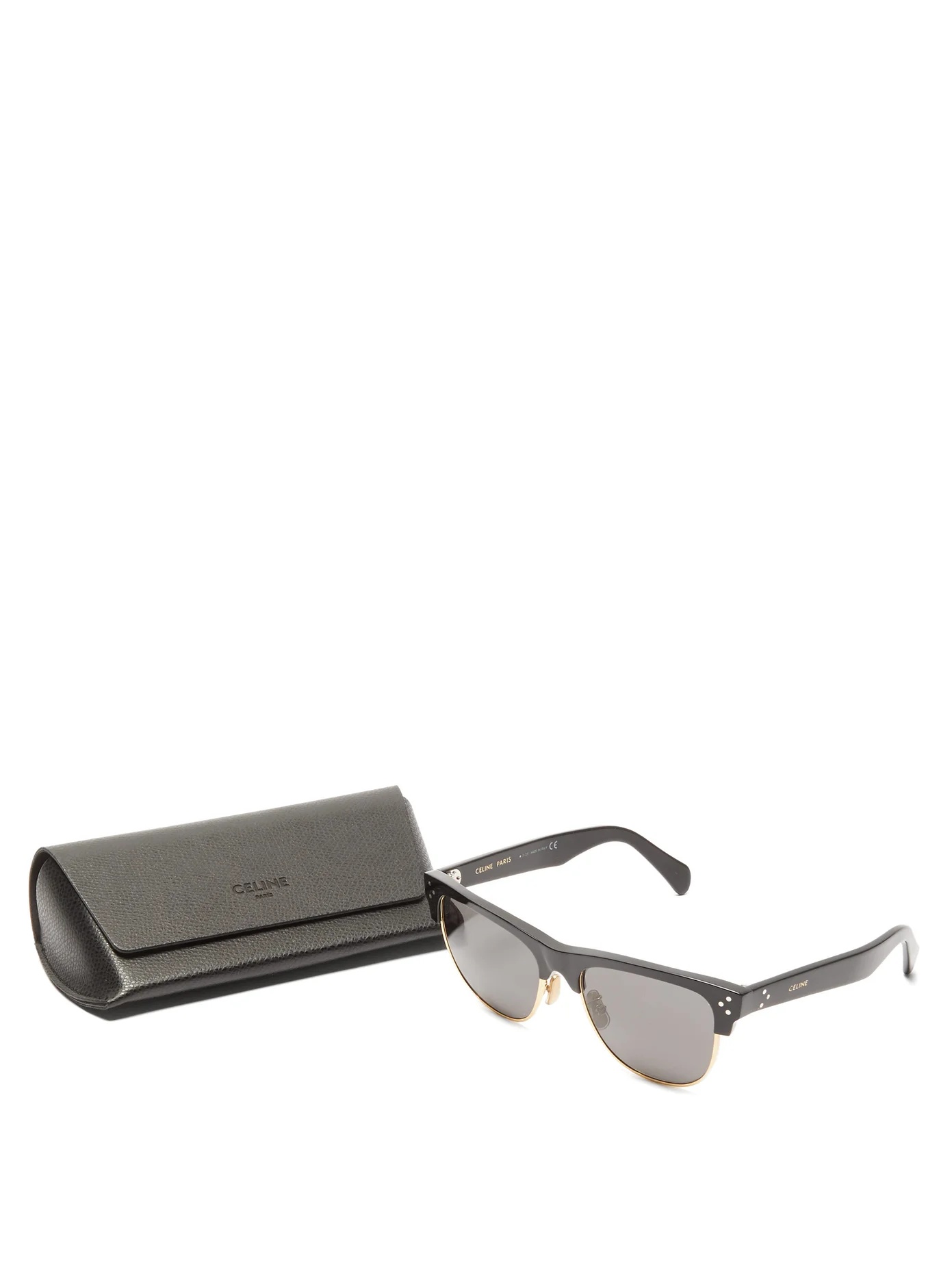 D-frame acetate and metal sunglasses - 5