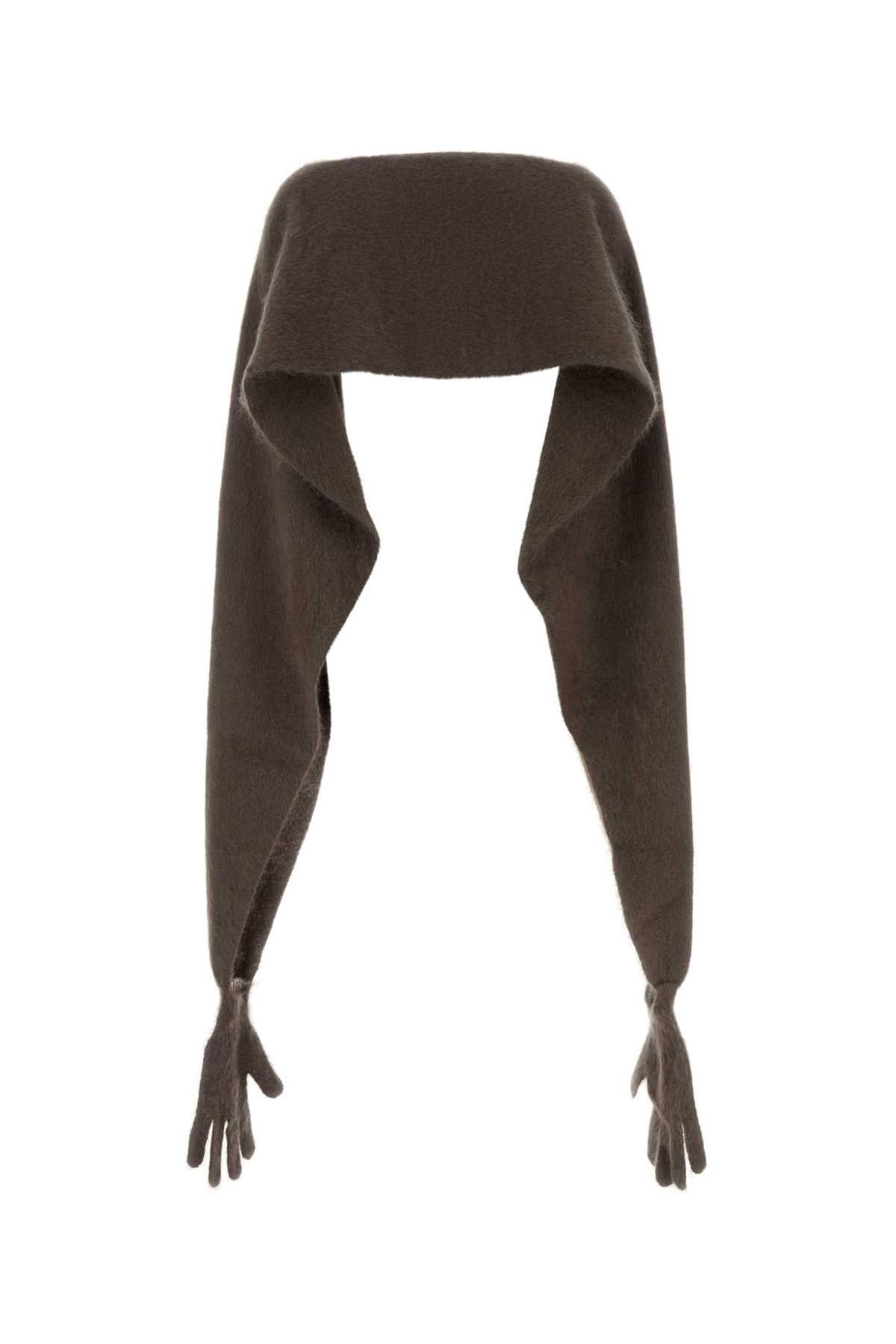 Moschino Women Brown Mohair Blend Cape - 2