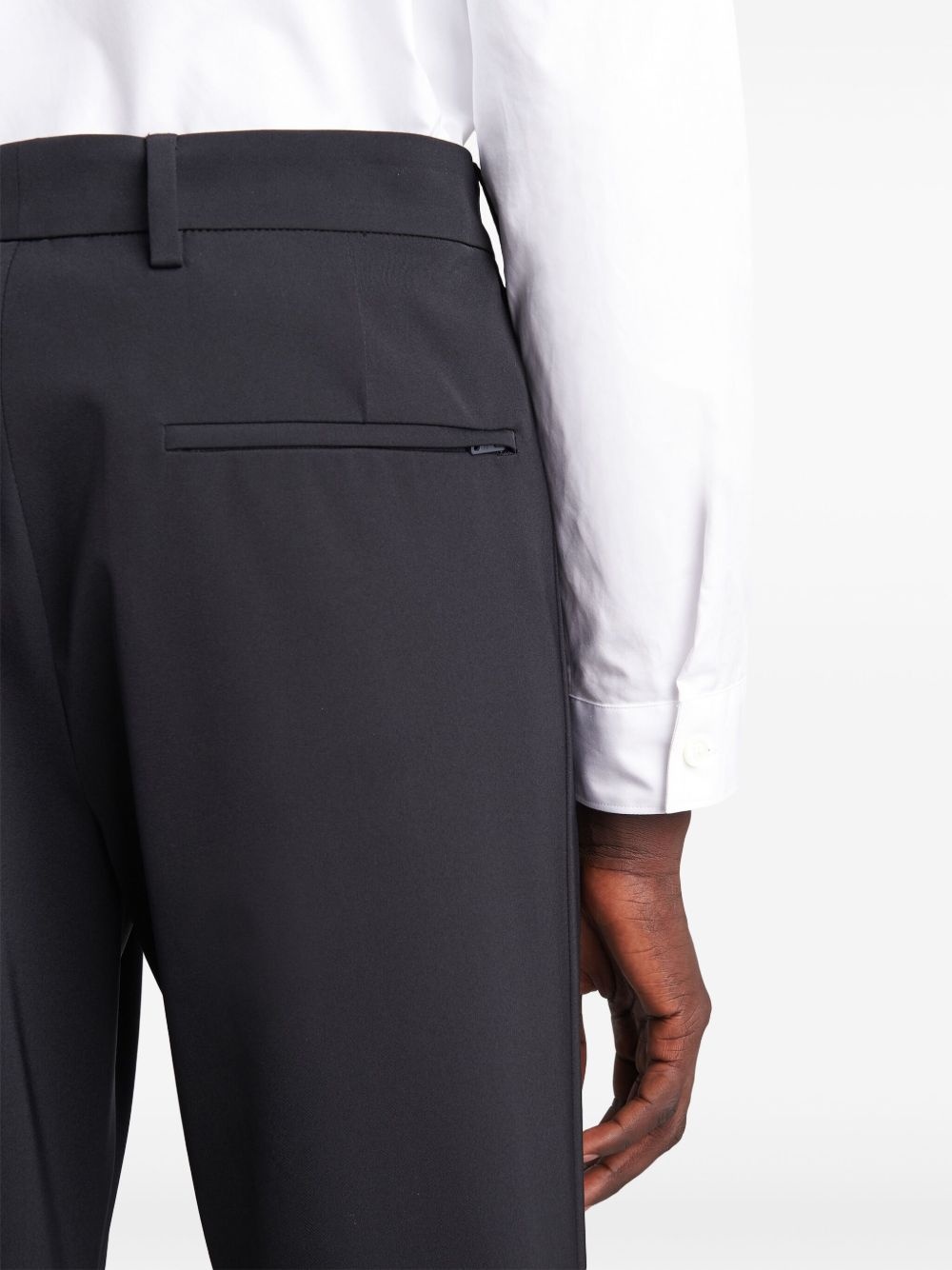 pressed-crease cropped trousers - 5