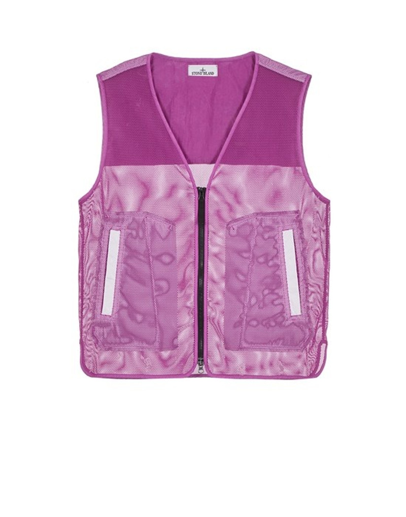 905X5 STONE ISLAND MARINA_ NYLON MESH / RIP STOP PRISMATICO MAGENTA 1