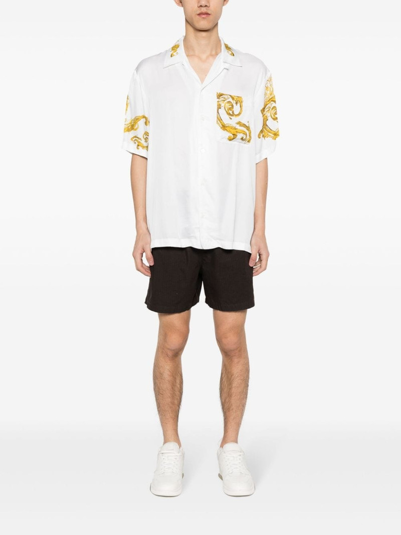 VERSACE JEANS COUTURE Baroccoflage-print satin shirt outlook