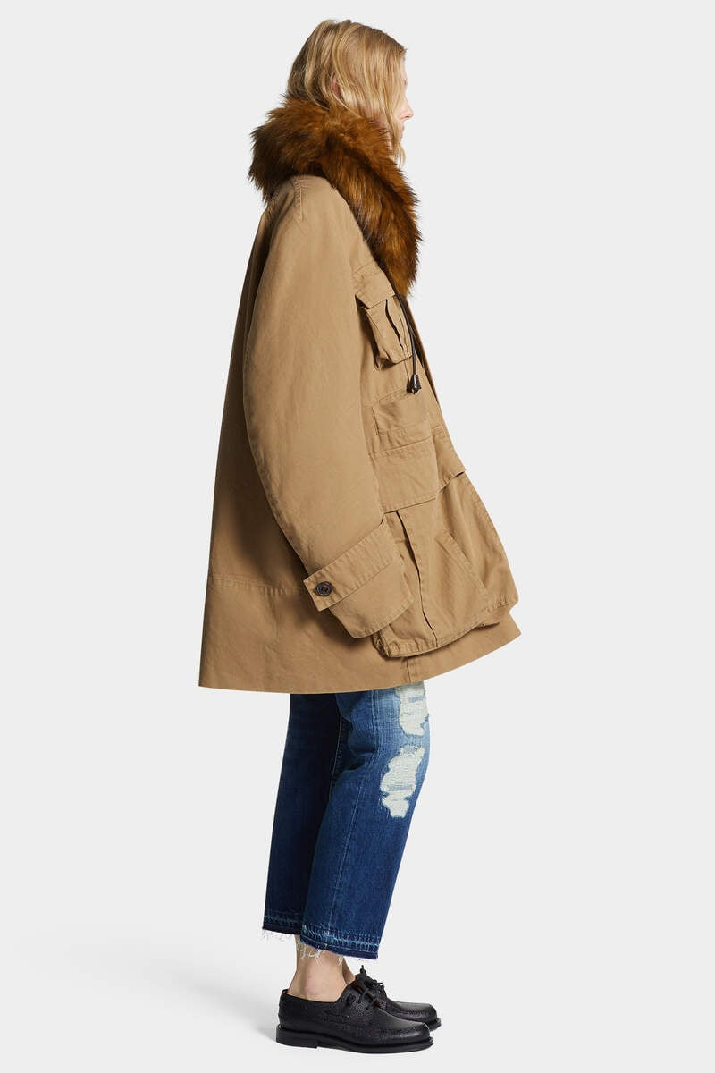 MILITARY FUR COLLAR PARKA - 8
