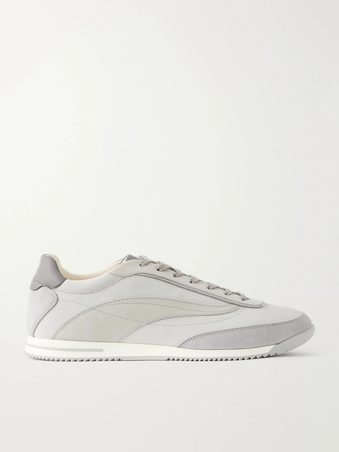 Runner Suede and Leather-Trimmed Shell Sneakers - 1