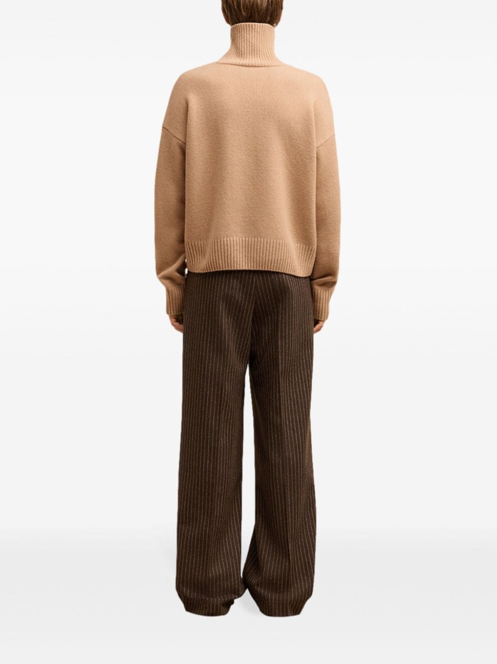embossed Ami de Coeur roll-neck jumper - 4