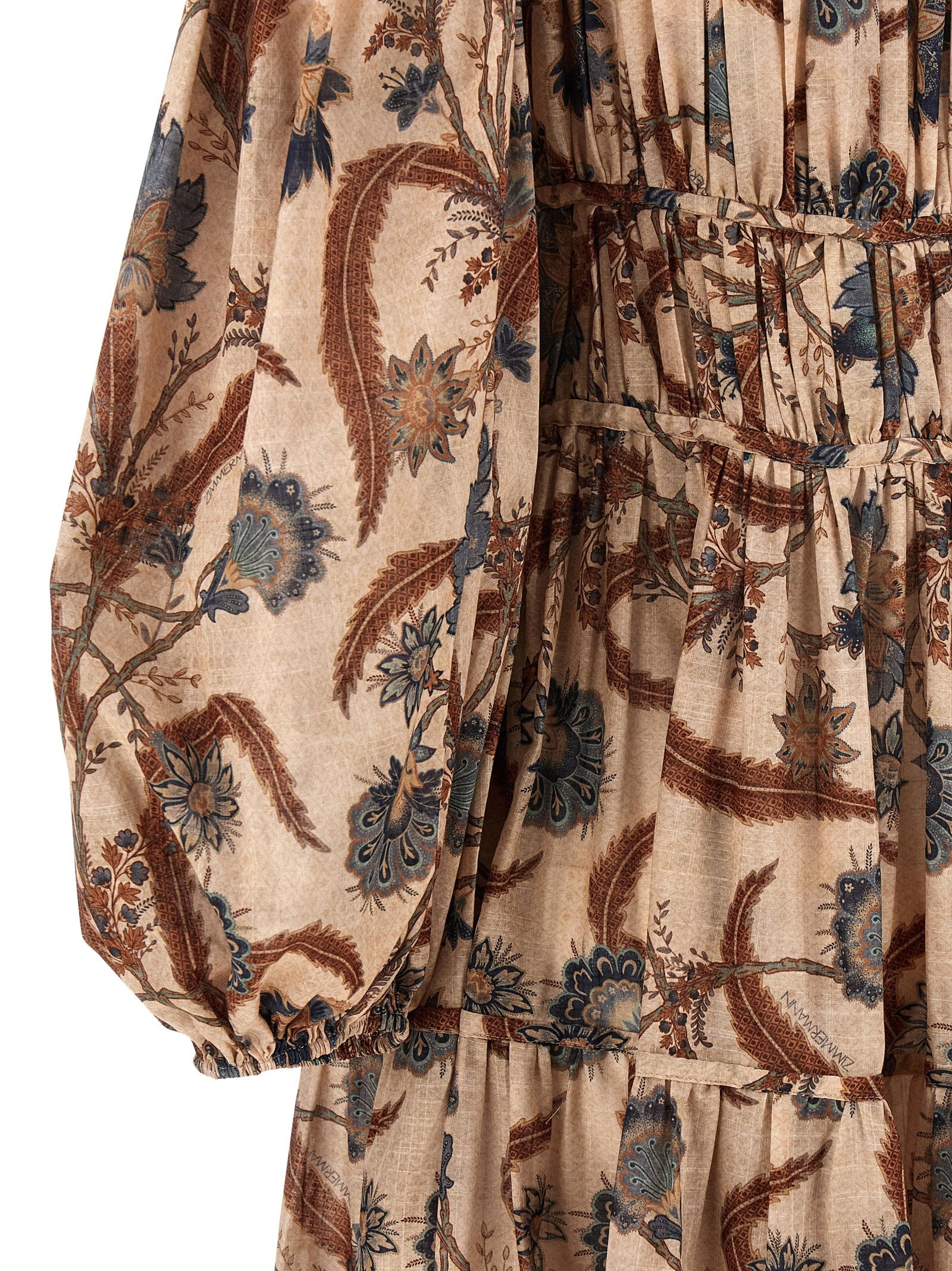 Ascension Tie Billow Maxi Dresses Multicolor - 4