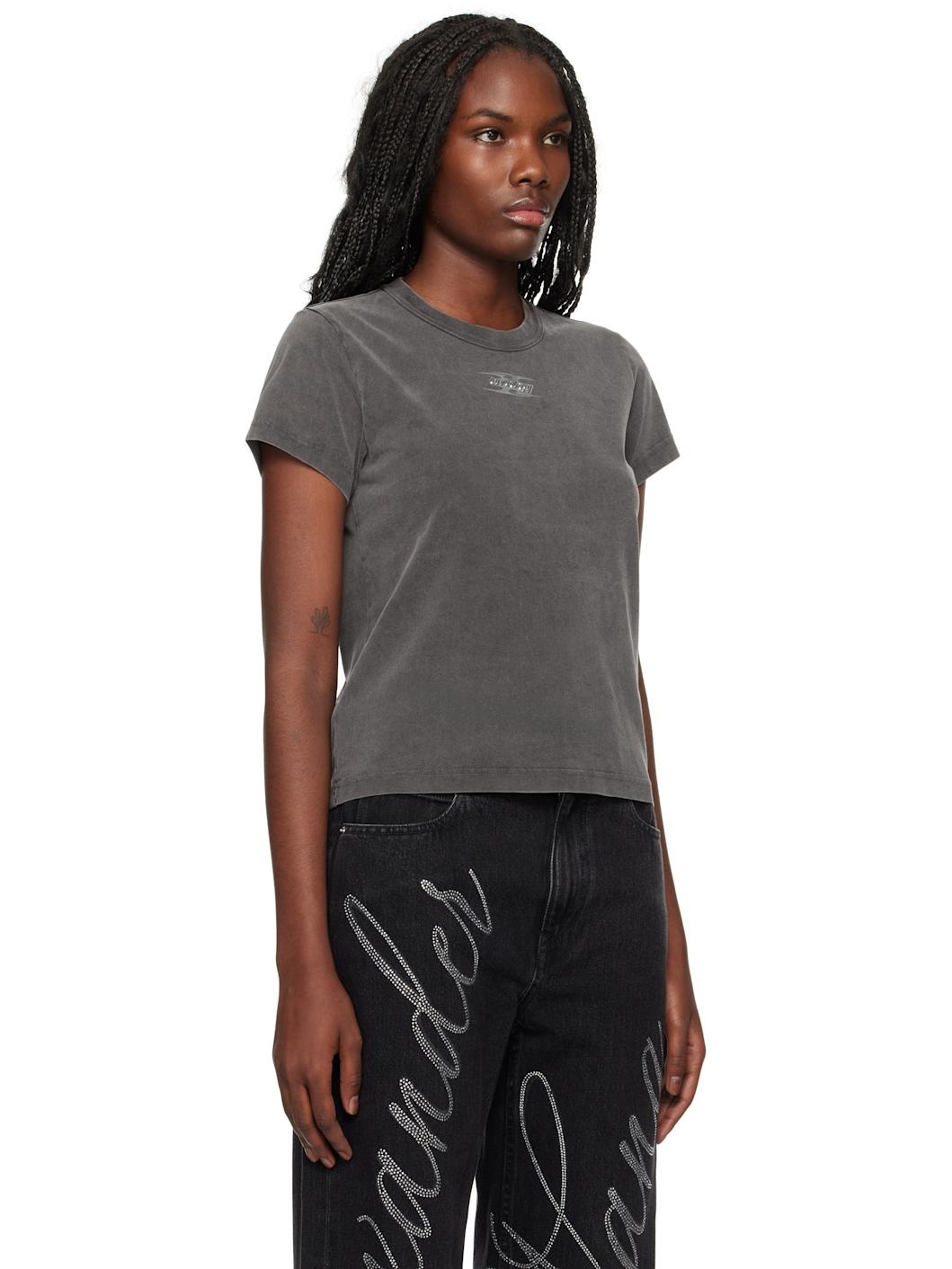 Gray Blade Logo-Embossed T-shirt - 2