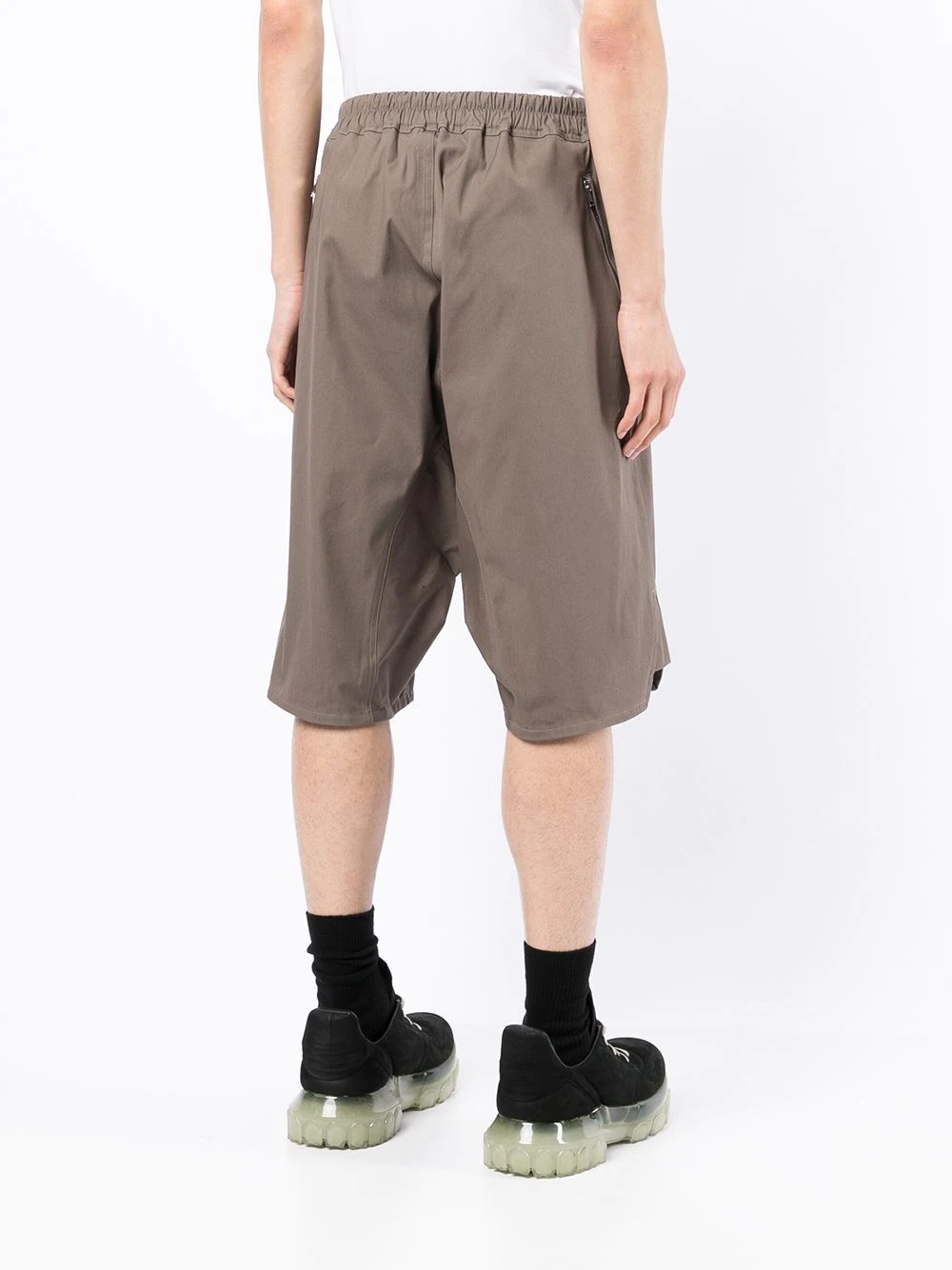 drawstring-waist shorts - 4