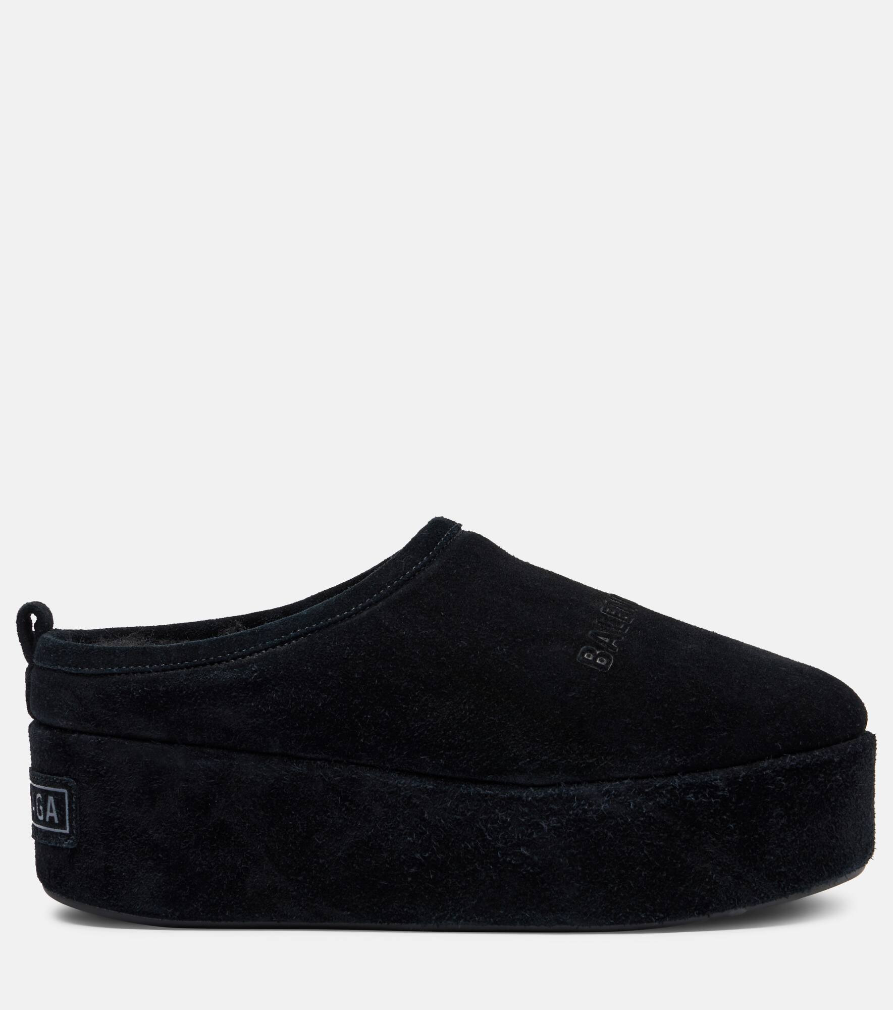 Alaska suede platform mules - 4